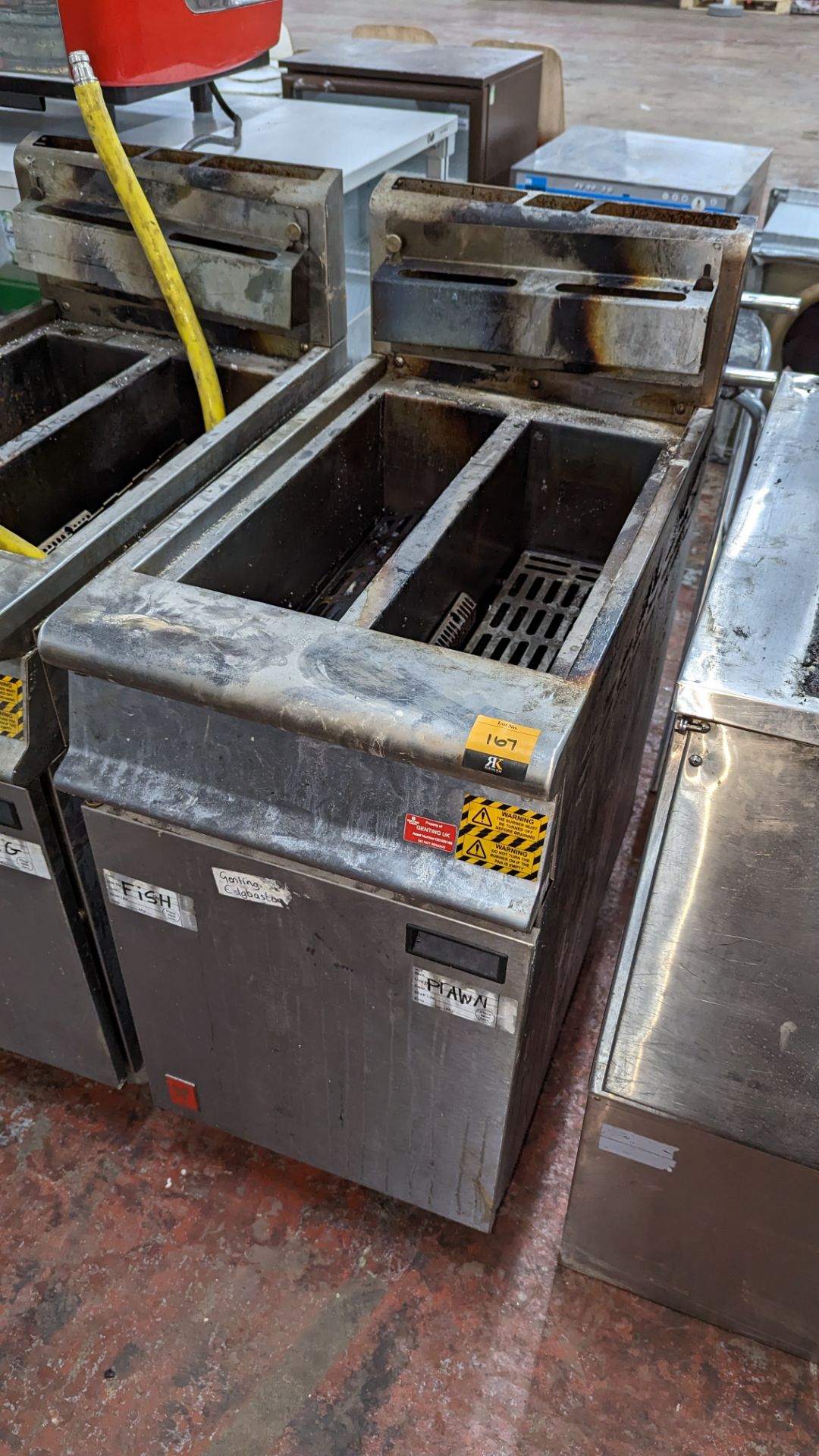 Stainless steel floor standing twin well fryer - Image 5 of 5