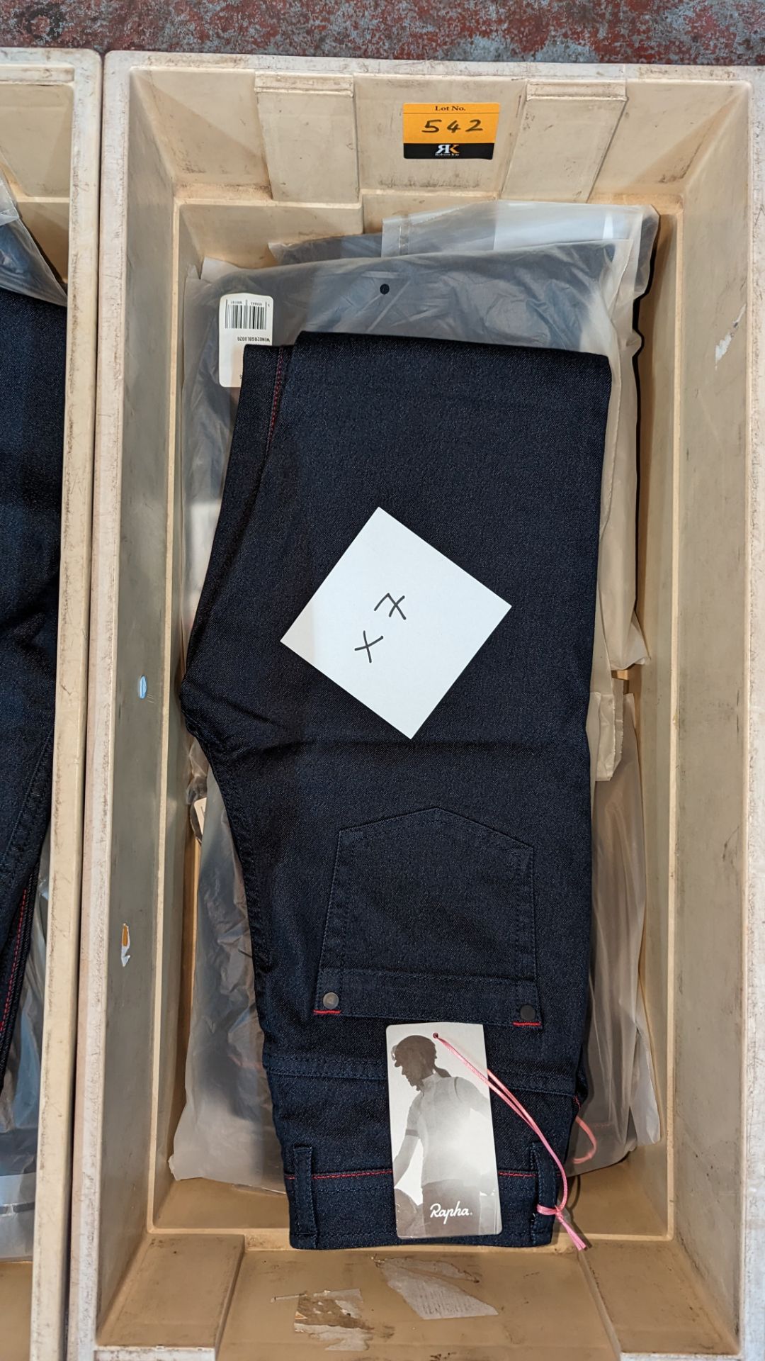 7 pairs of Rapha Cycling women's jeans - crate excluded - Image 2 of 6