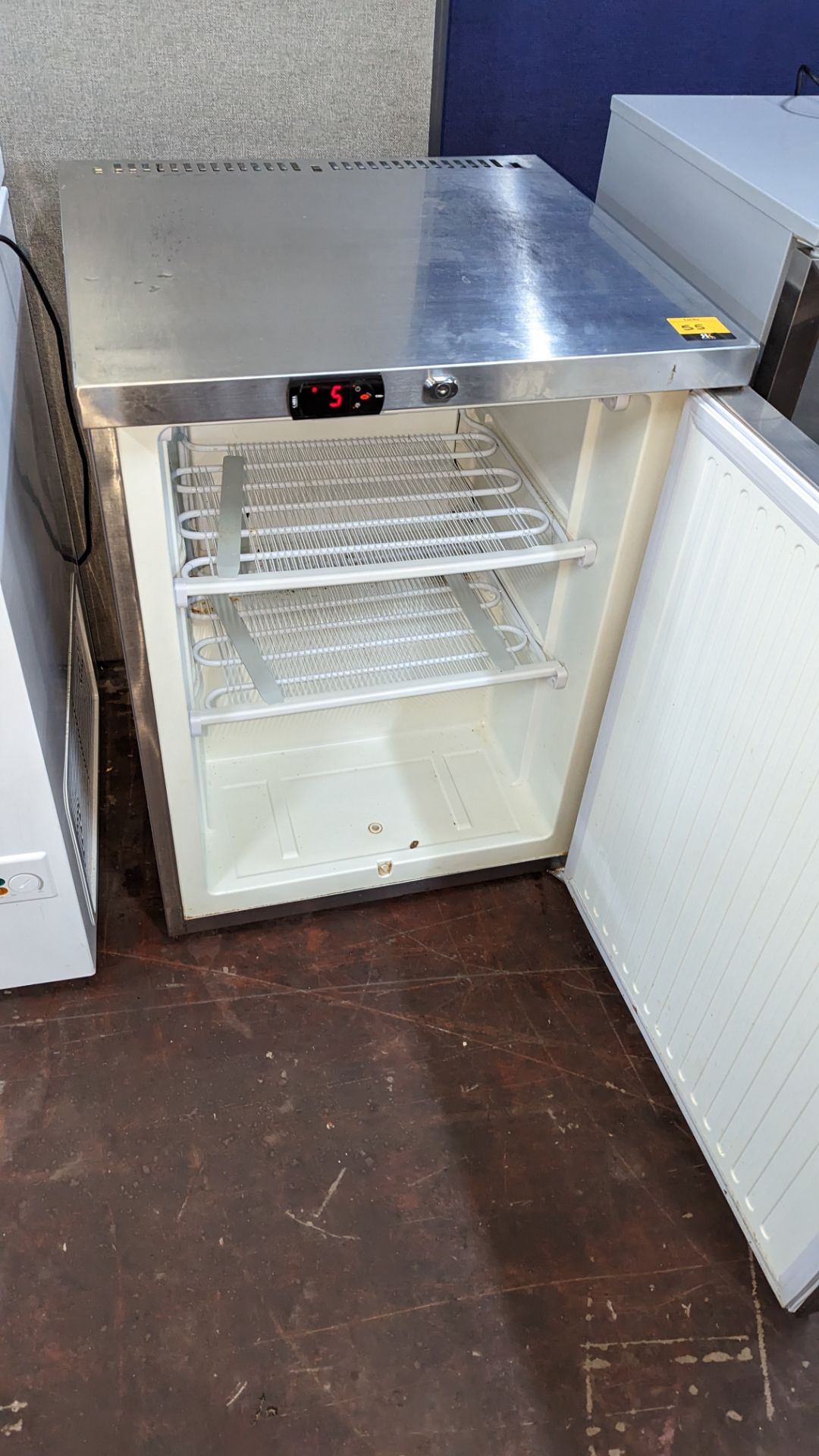 Stainless steel under counter freezer. Understood to have been purchased new in late 2018 - Image 5 of 8