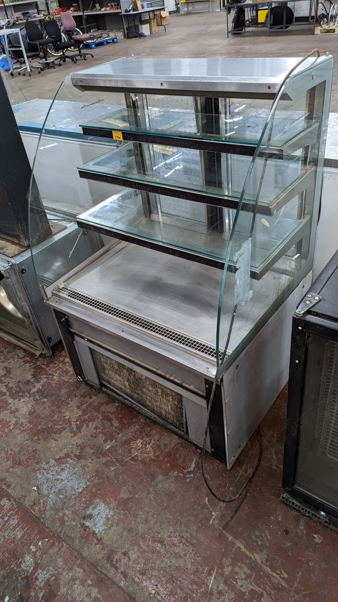 Drop-in refrigerated stainless steel & glass counter - Image 2 of 8