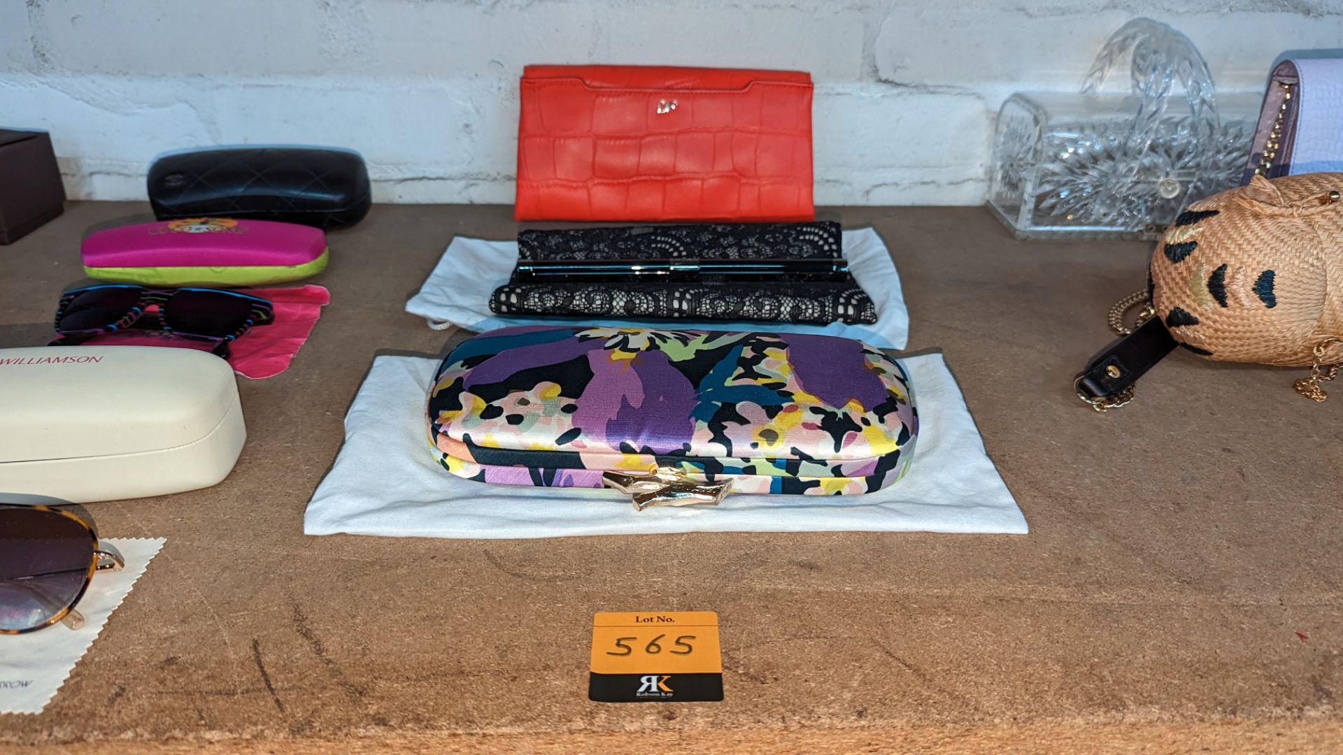 3 assorted Diane Von Furstenberg ladies small handbags/clutches, 2 of which include a soft dust cove