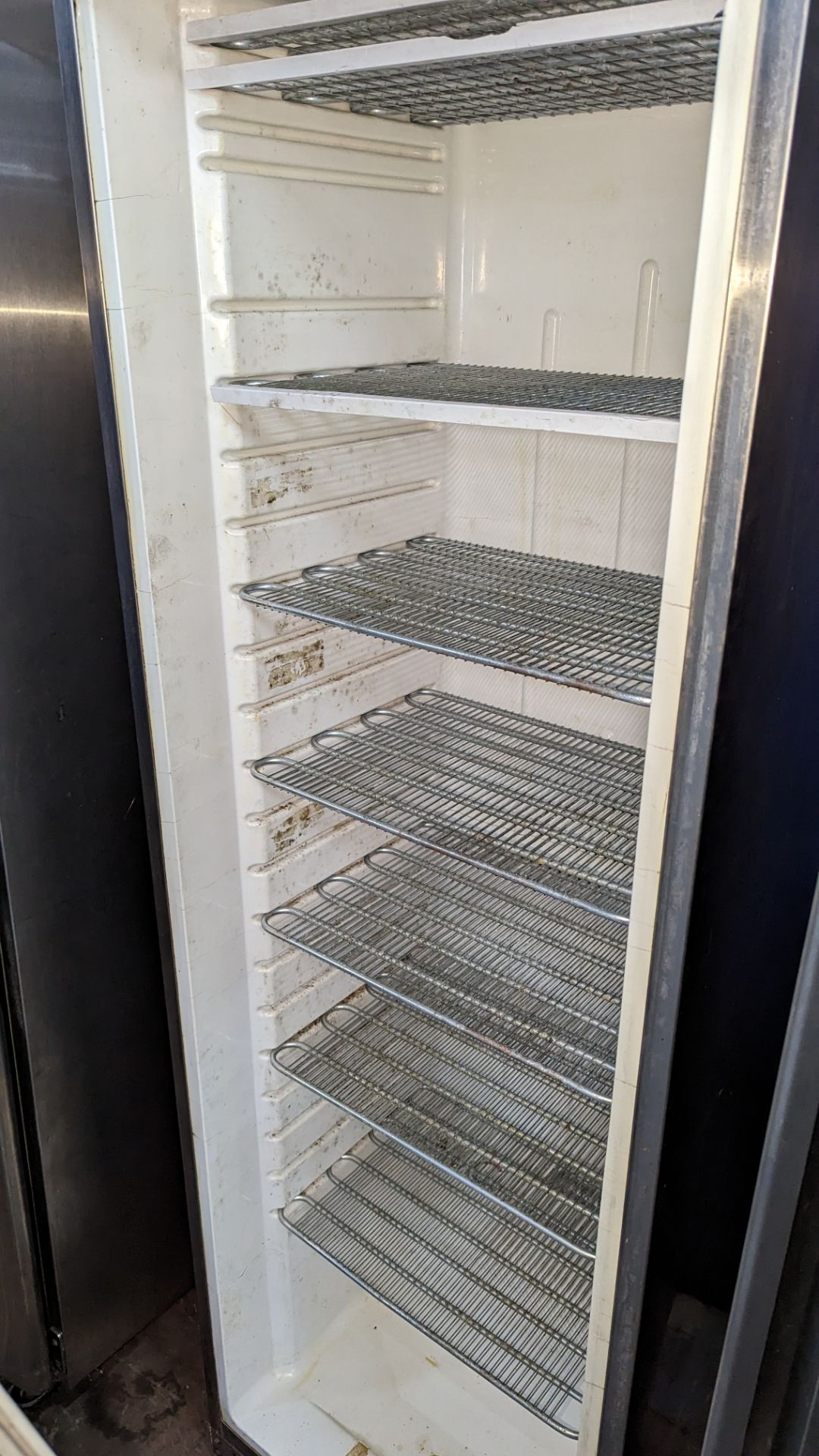 2 off tall stainless steel freezers. NB one freezer is damaged - Image 6 of 6