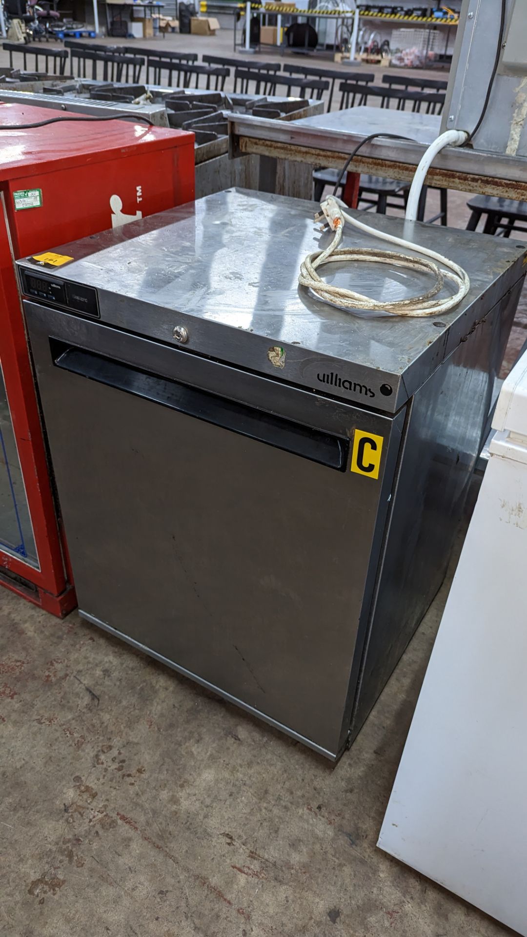 Williams stainless steel under counter freezer