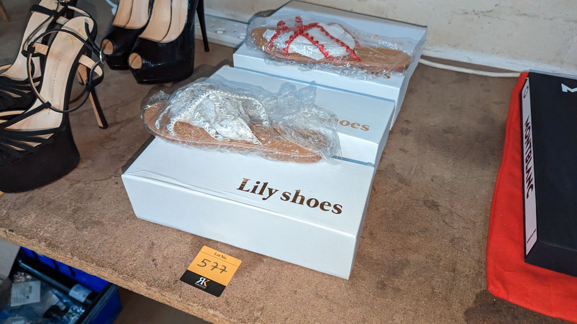 4 pairs of ladies shoes by Lily, in 2 different styles, each pair being individually boxed