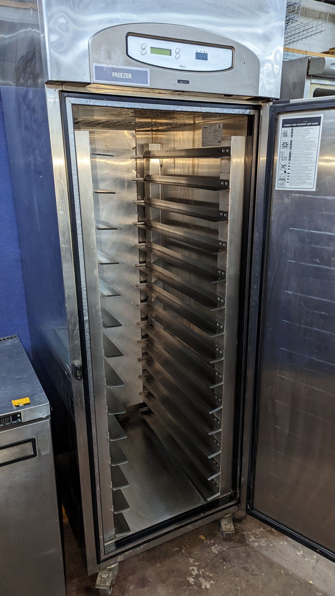 Foster stainless steel tall mobile freezer - Image 3 of 4