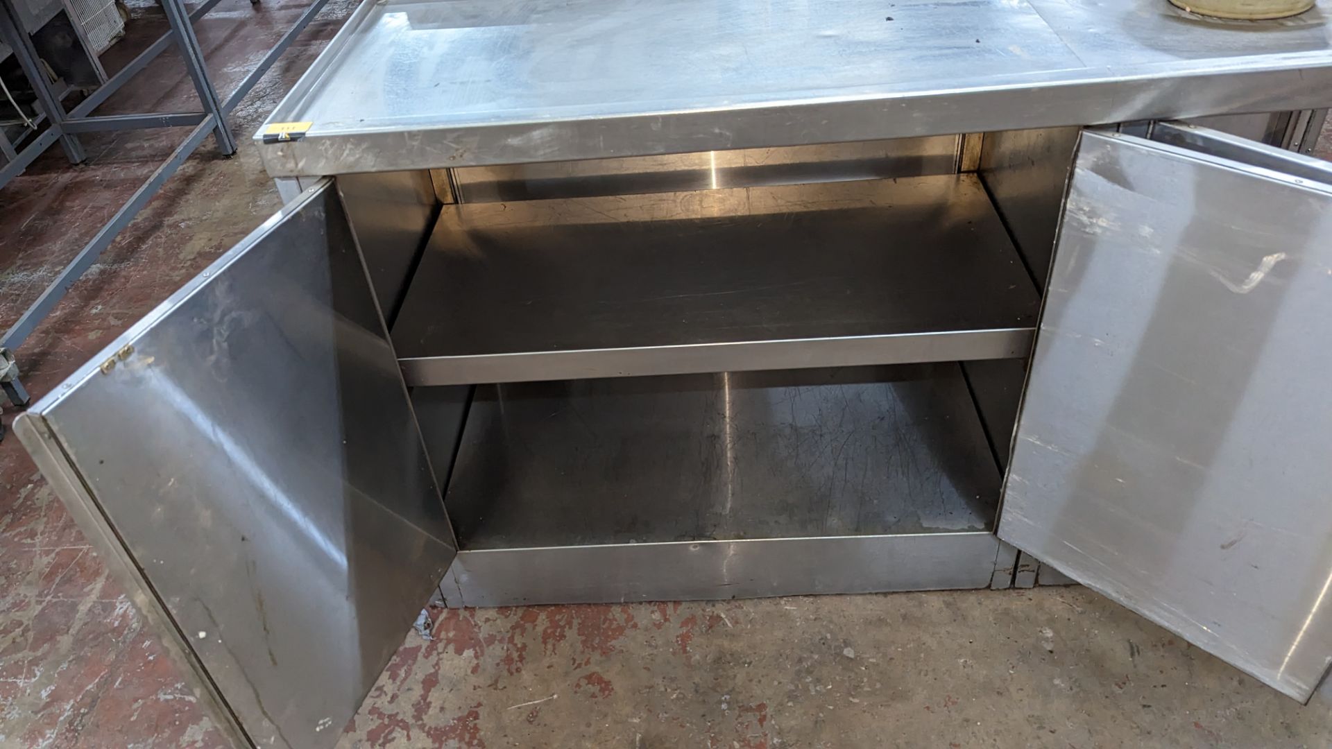 Large stainless steel corner unit incorporating basin, storage & more - Image 9 of 9
