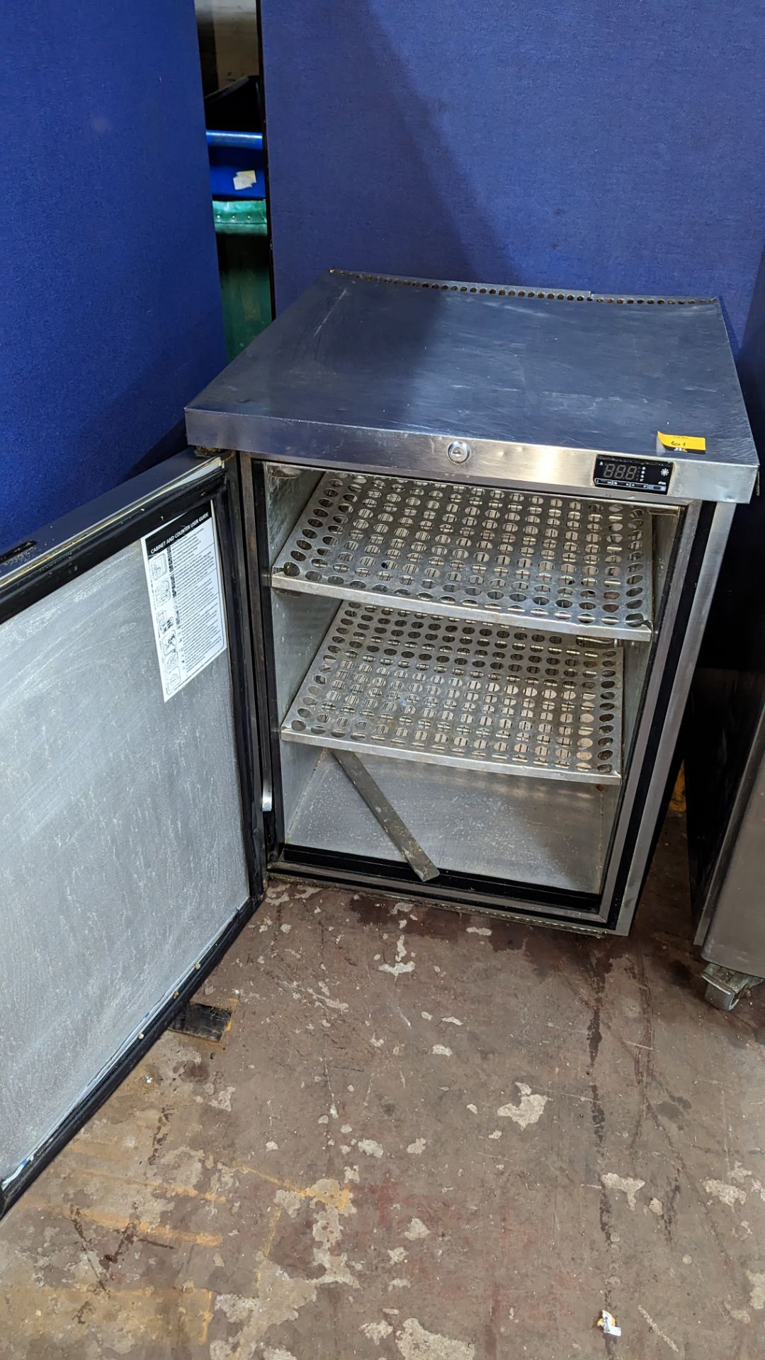 Stainless steel under counter freezer model LR50A - Image 3 of 4