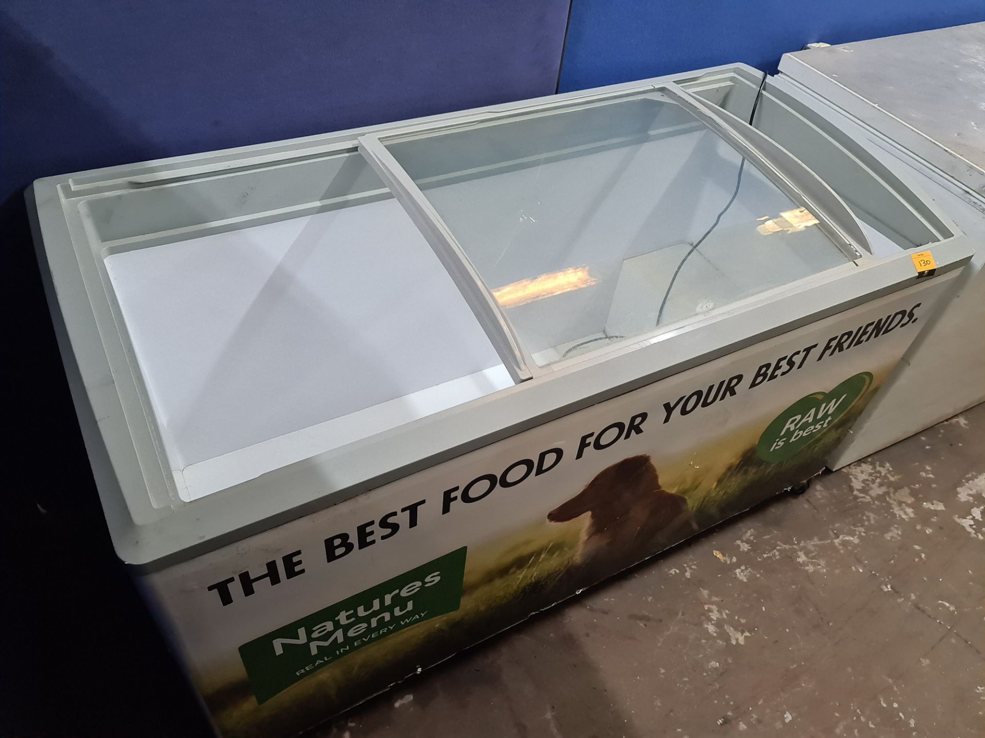 Clear top chest freezer