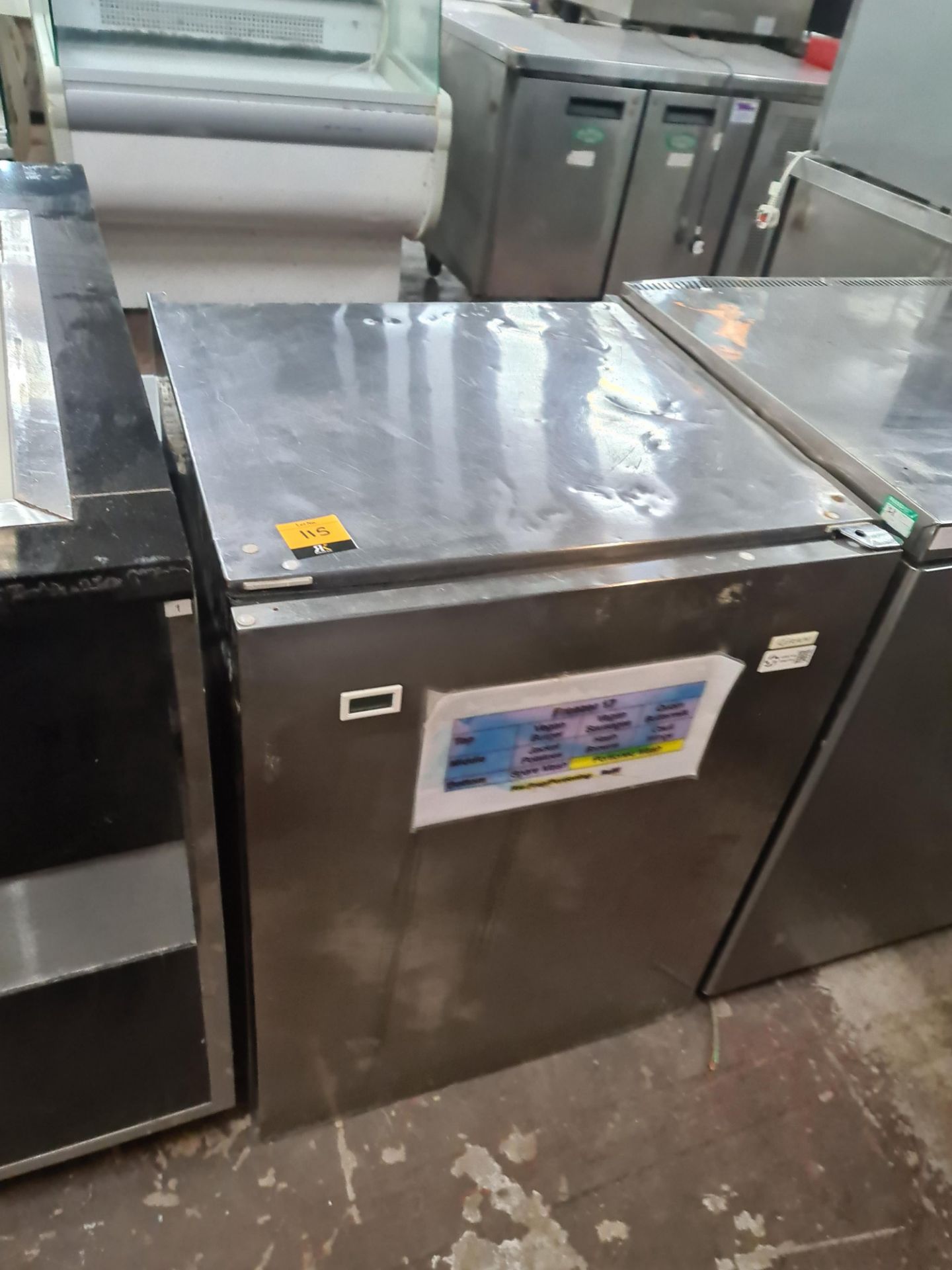 Gram stainless steel under counter freezer, model F150GB - Image 4 of 6