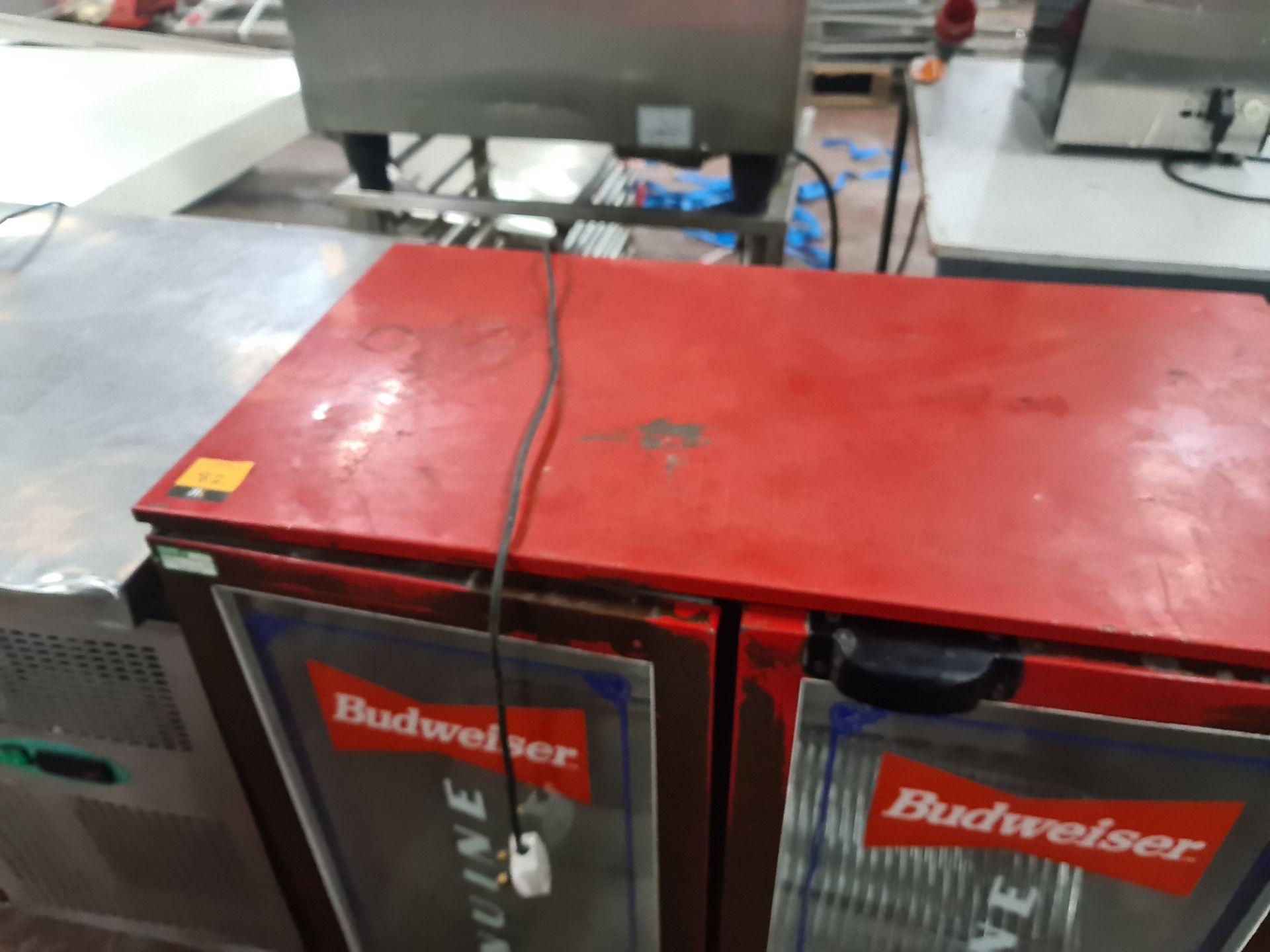 Budweiser branded twin door bottle fridge - Image 6 of 7