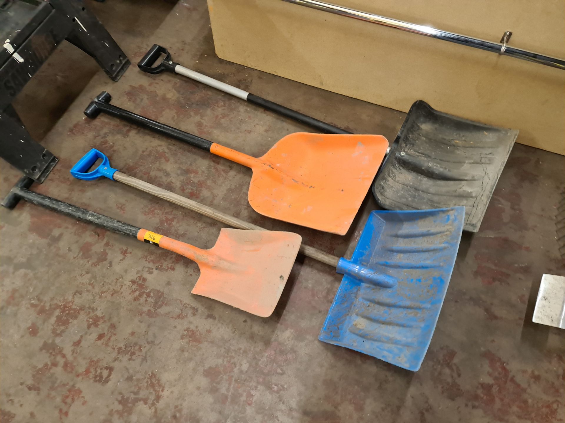 4 off large shovels