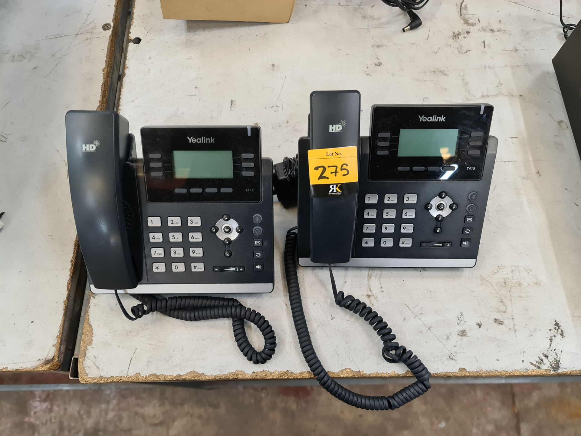 2 off Yealink model 415 telephone handsets