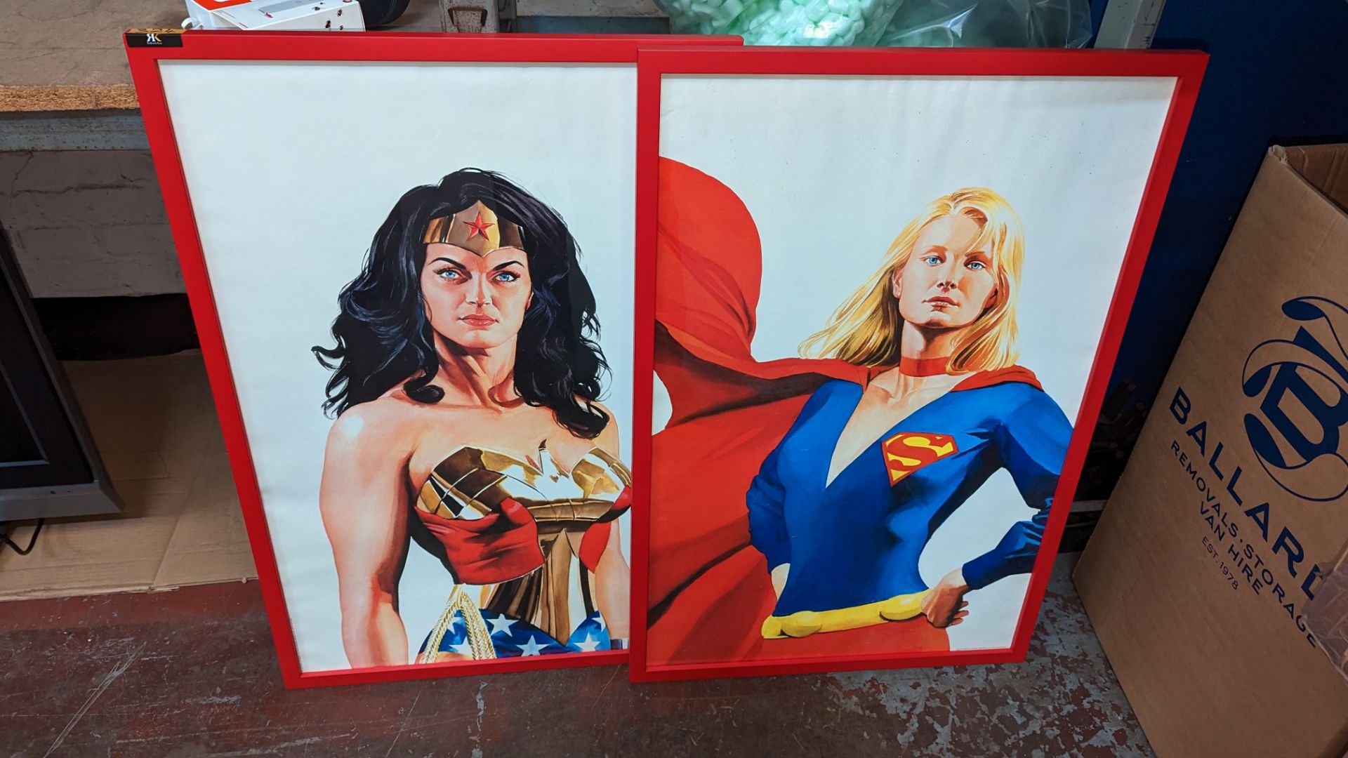 2 off framed Superhero pictures - Image 3 of 6