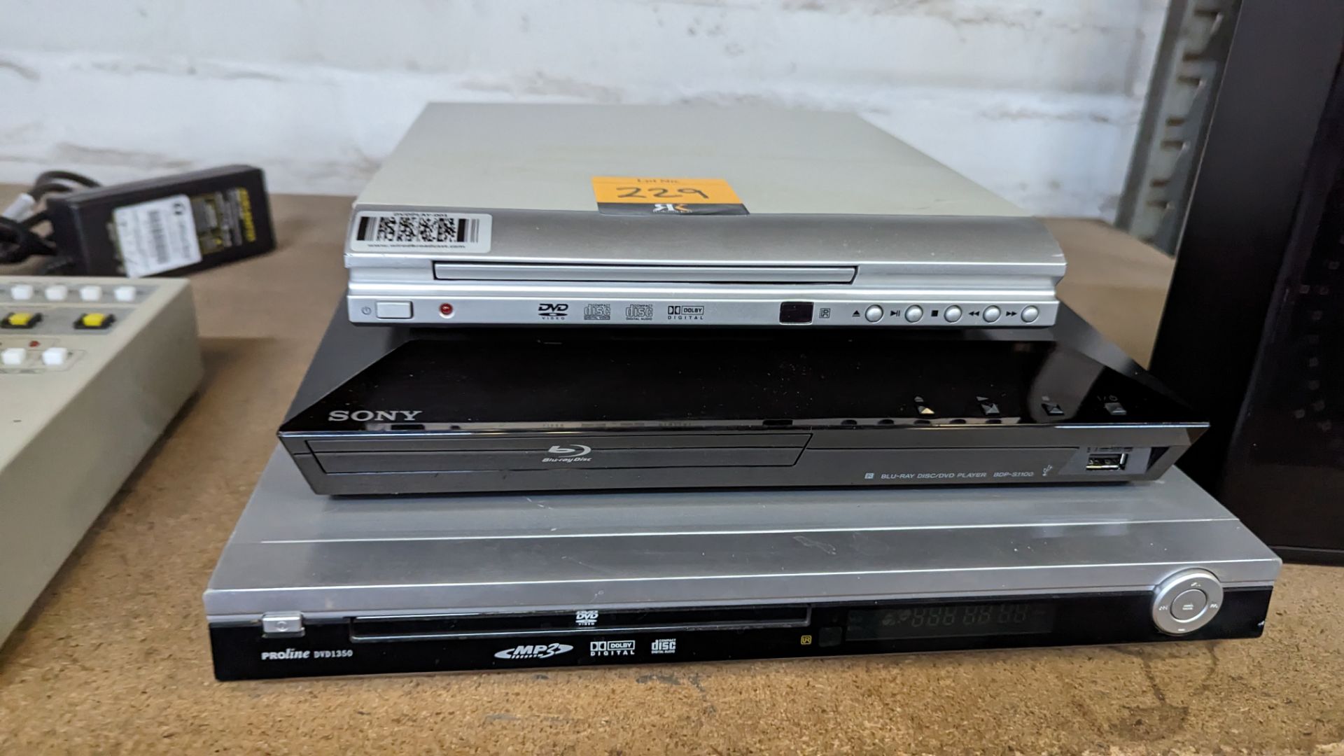 3 off compact DVD/blue ray players and similar
