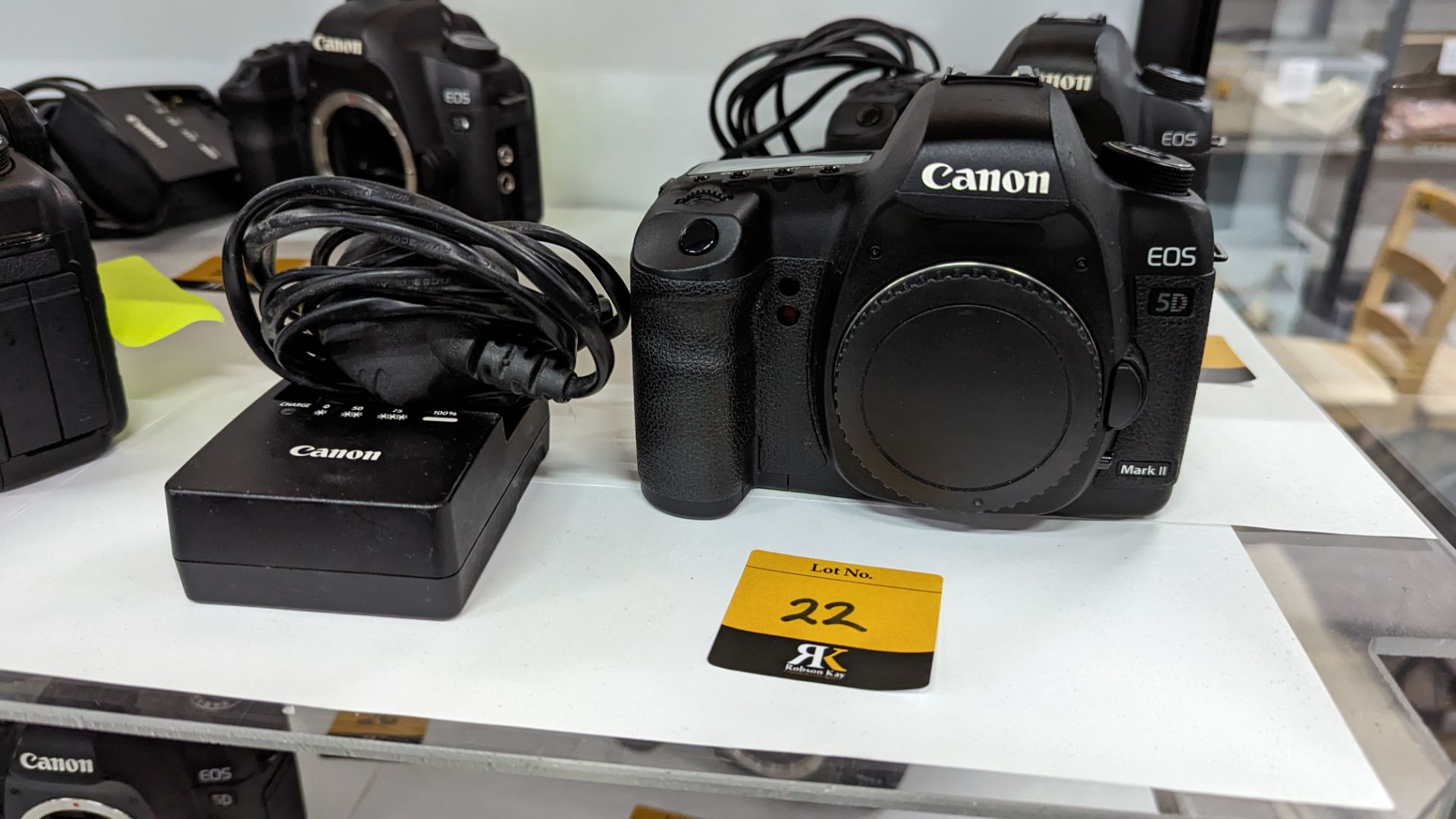 Canon EOS 5D Mark II digital camera plus Canon battery charger. N.B. no lens or battery included wi - Image 2 of 11