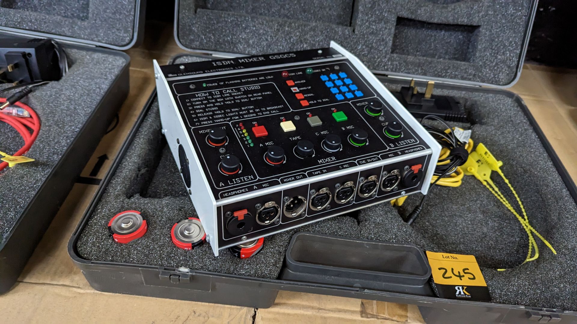 Glensound ISDN mixer, model GSGC5. Includes carry case and ancillaries - Image 5 of 8