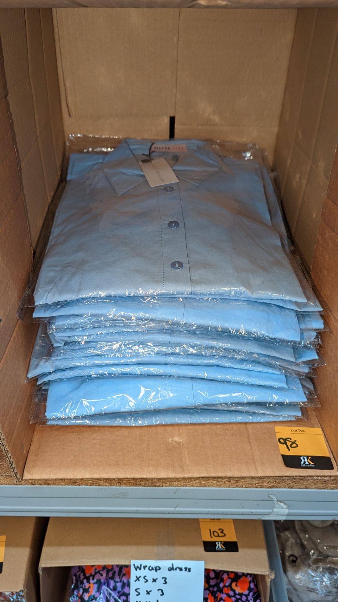 20 off 100% cotton blue "boyfriend" shirts. One size. RRP £69 each - Image 2 of 4