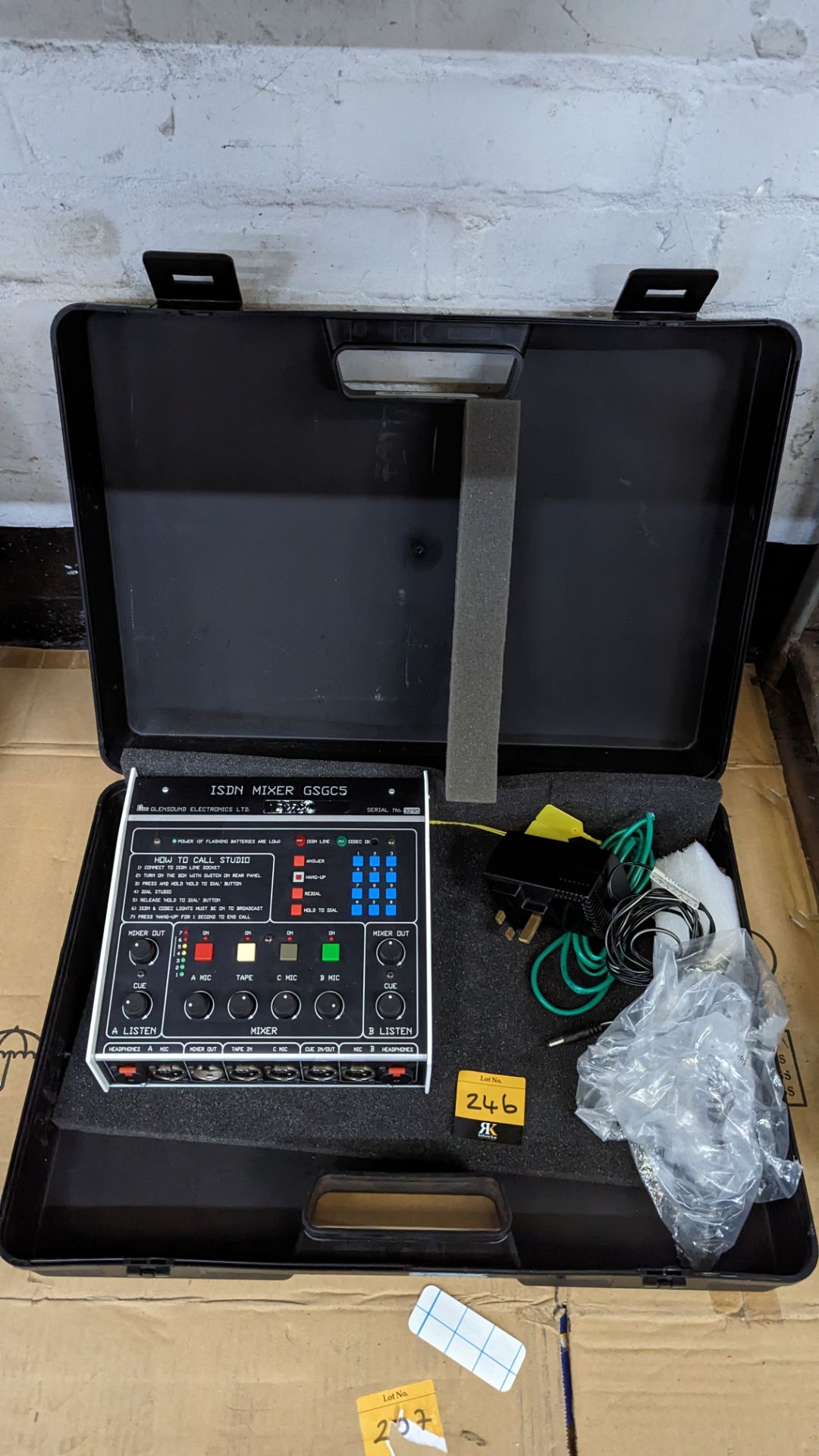 Glensound ISDN mixer, model GSGC5. Includes carry case and ancillaries - Image 2 of 7