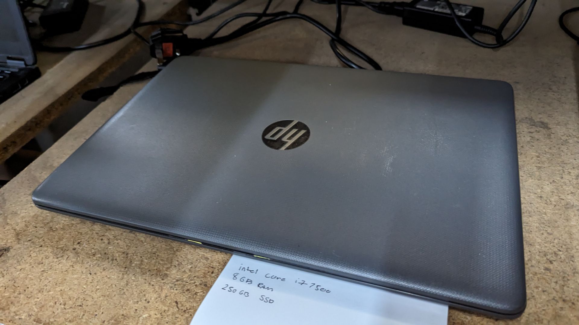 HP 250 notebook computer with Core i7-7500 CPU, 8GB RAM, 250 GB SSD, including power pack/charger - Image 9 of 12