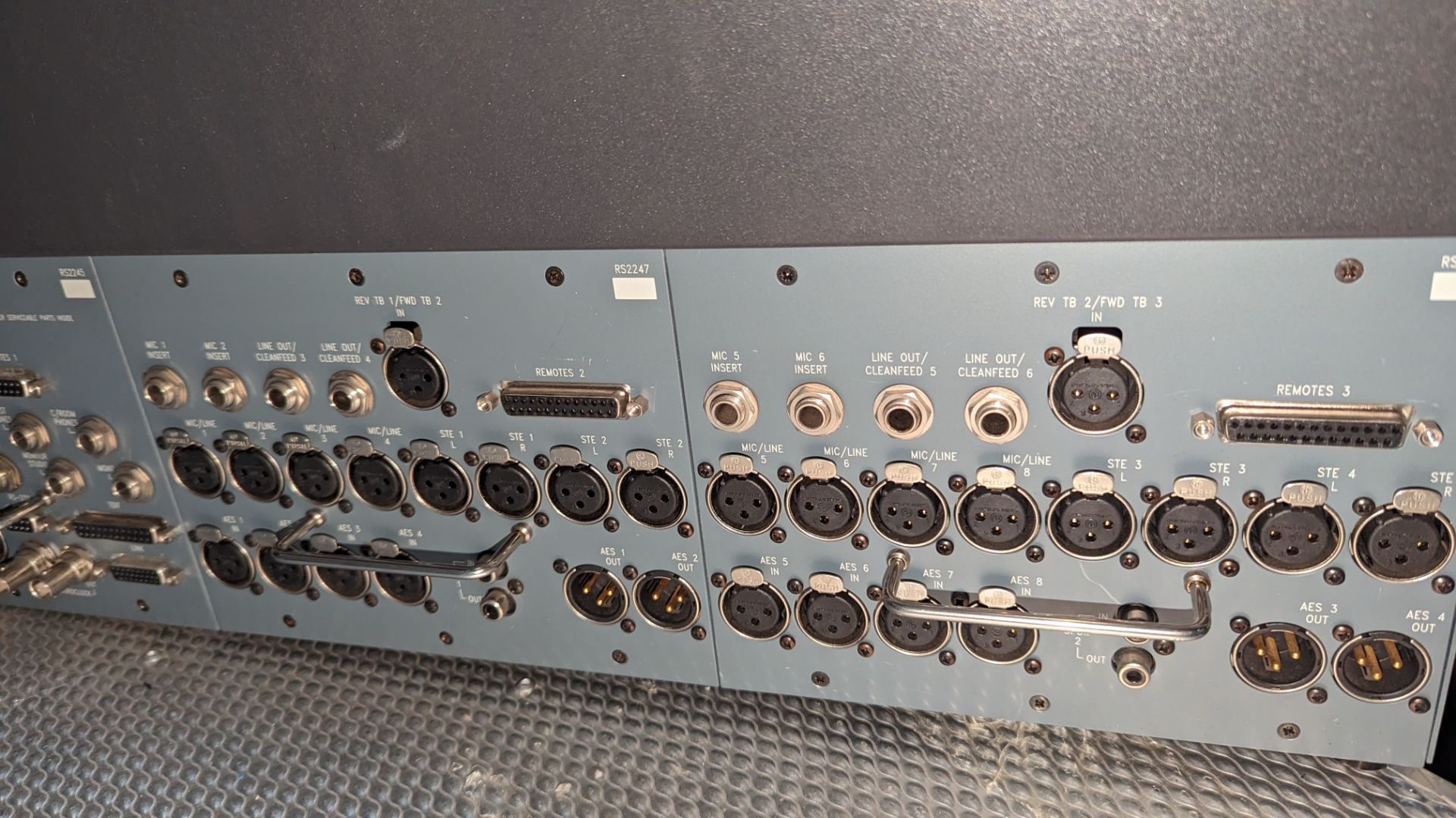 Soundcraft mixing desk, model RM1D, including separate power supply model DPS-2, plus large hinged l - Image 9 of 16