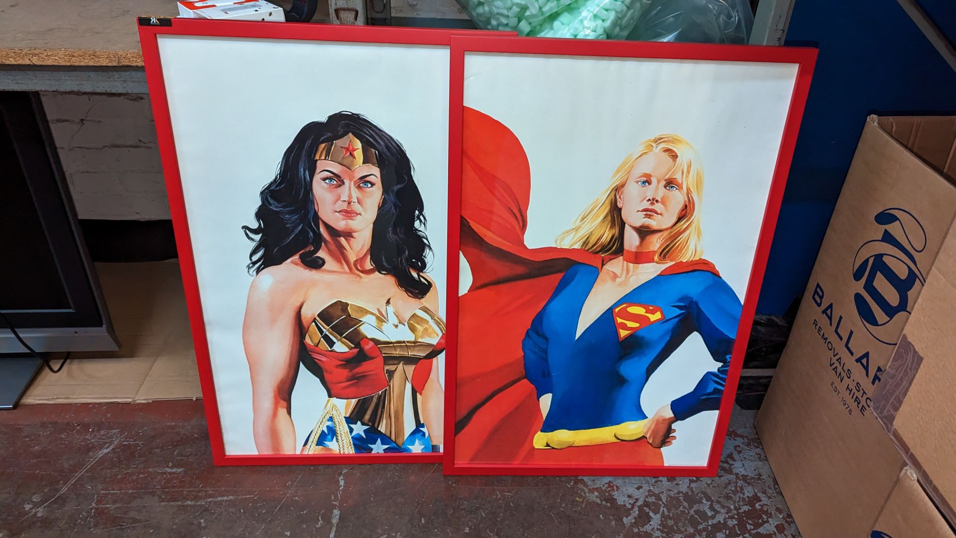 2 off framed Superhero pictures - Image 4 of 6