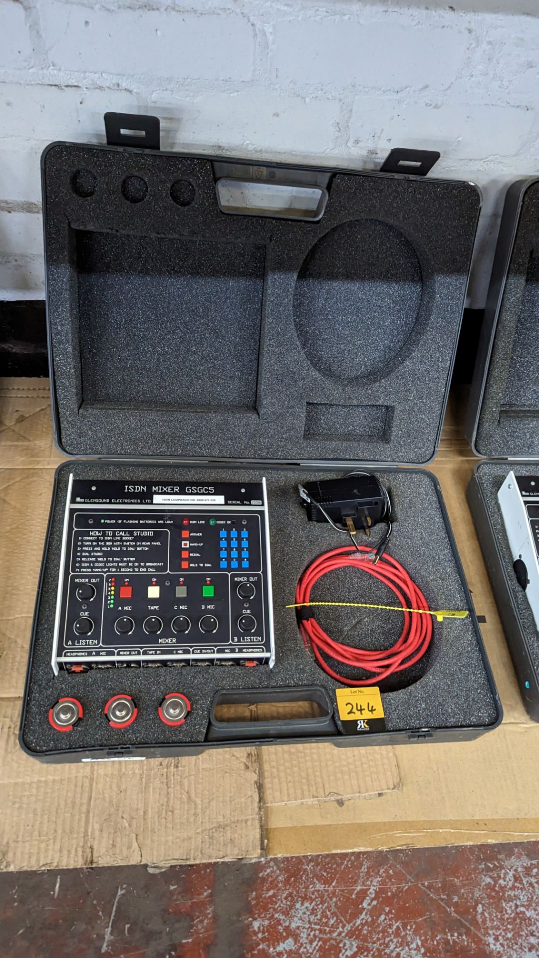 Glensound ISDN mixer, model GSGC5. Includes carry case and ancillaries - Image 2 of 9