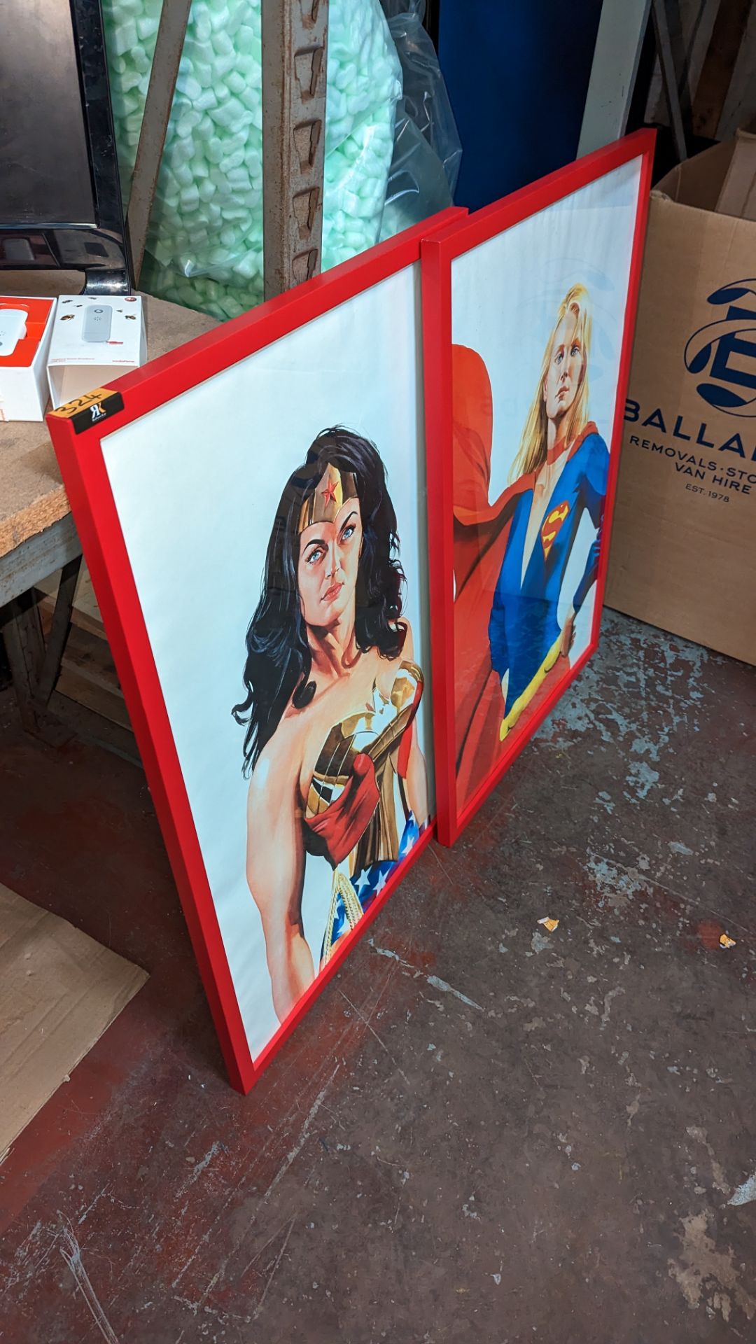 2 off framed Superhero pictures