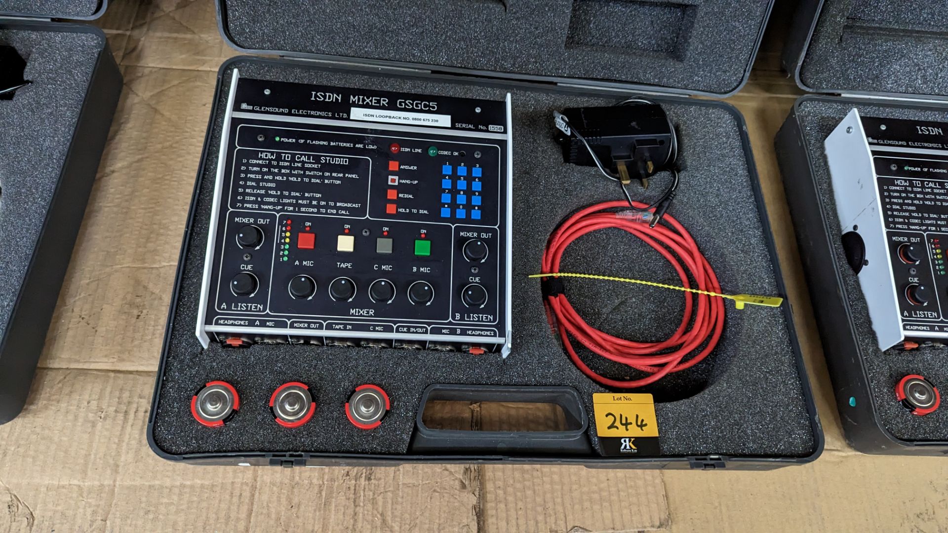 Glensound ISDN mixer, model GSGC5. Includes carry case and ancillaries - Image 4 of 9
