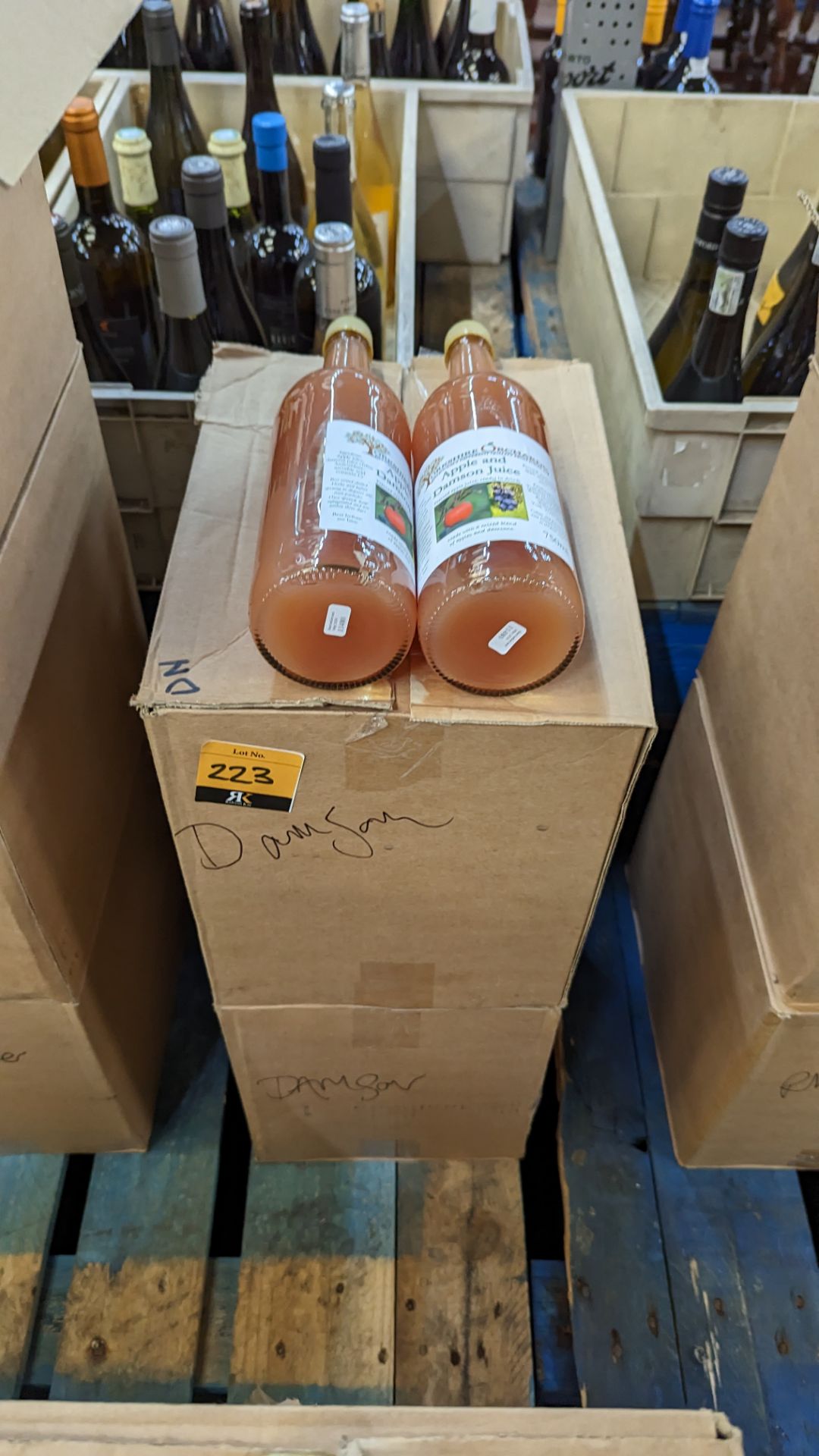 26 off 750ml bottles of Yorkshire Orchards apple & damson juice