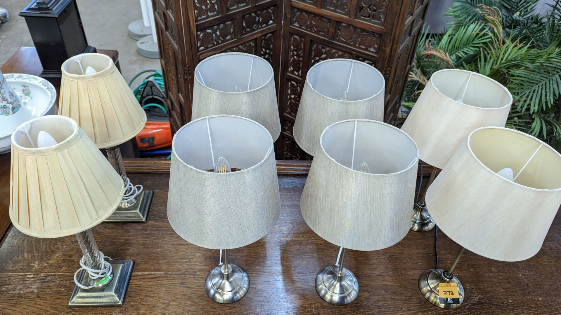 8 off table lamps, in 3 different designs - Image 8 of 8