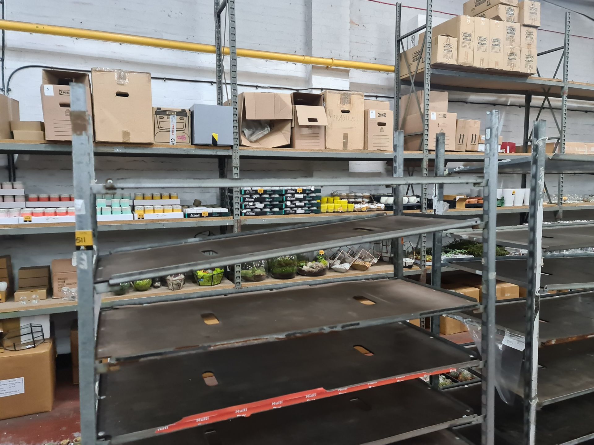 4 off large rectangular trollies with adjustable shelves for storing small plants - Image 3 of 13