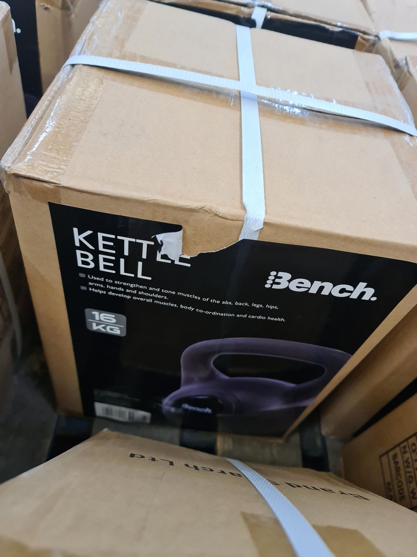 Set of 4 Bench kettle bells, individually boxed, sized 10kg, 12kg, 16kg and 20kg - Image 3 of 5