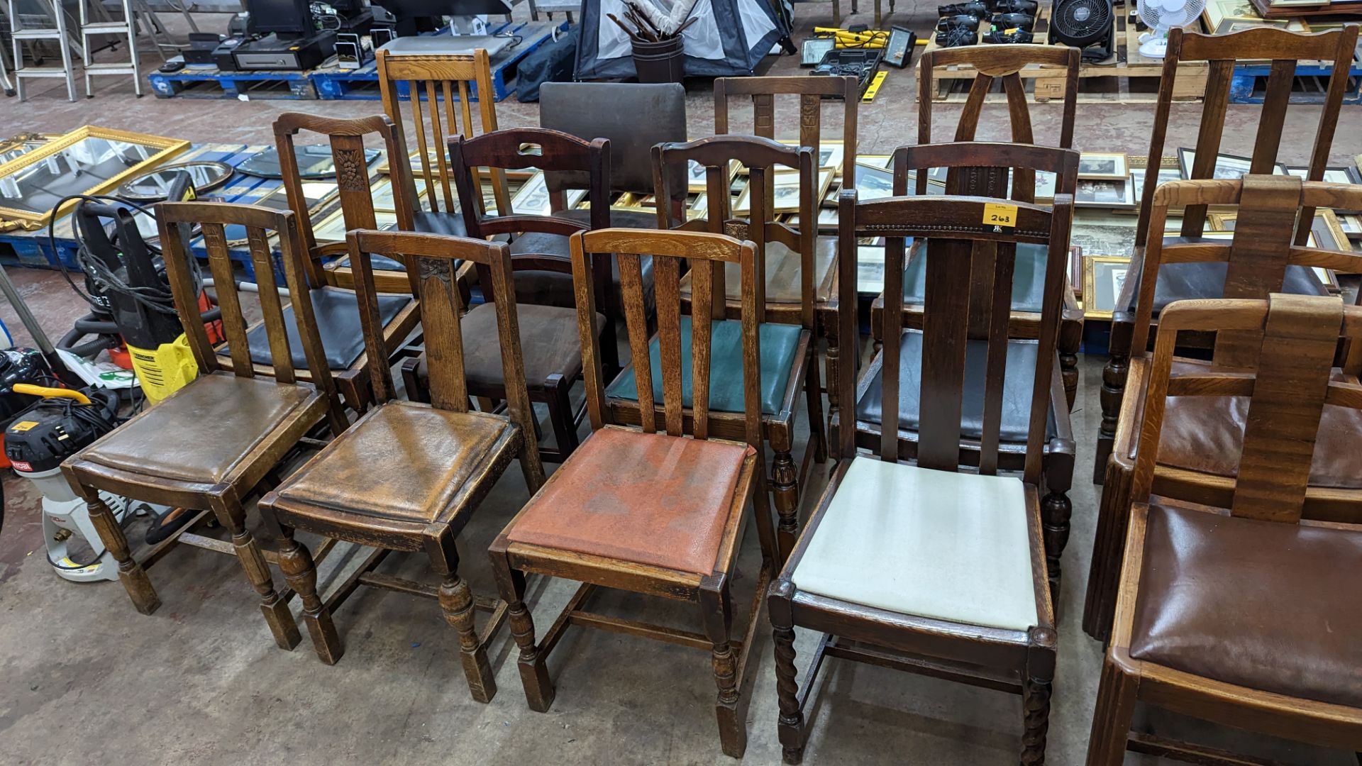 12 off assorted wooden dining chairs - Image 2 of 7