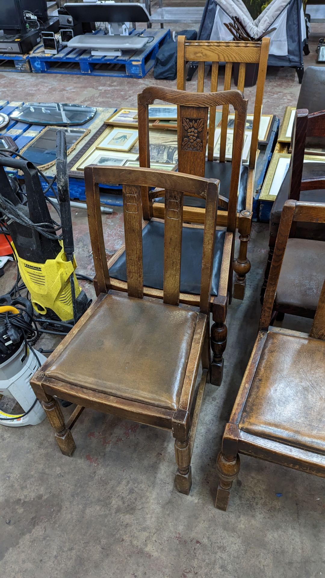 12 off assorted wooden dining chairs - Image 6 of 7