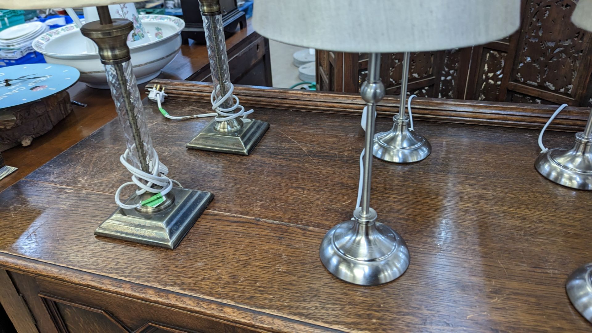 8 off table lamps, in 3 different designs - Image 7 of 8