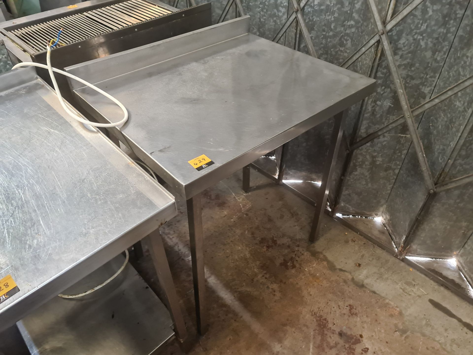 Stainless steel table