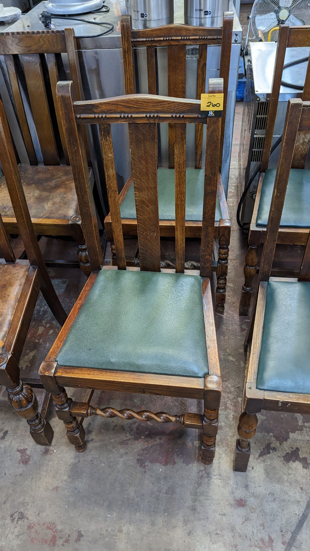 10 off assorted wooden dining chairs - Image 3 of 7