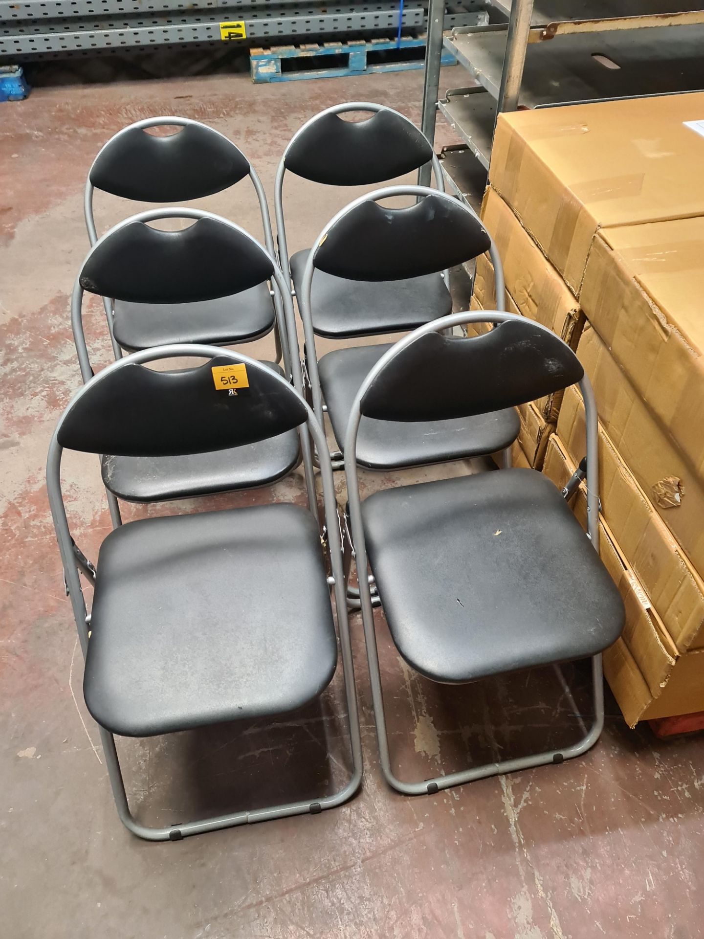 Set of 6 matching folding chairs