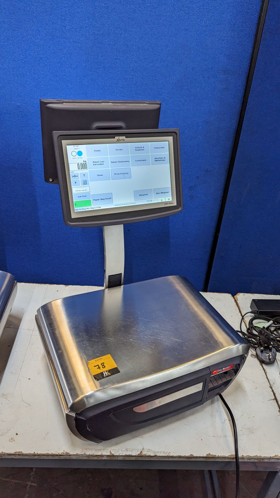 Avery Berkel Xti 400 Label & Receipt printing scale, 6kg/15kg capacity. These scales include a 10" - Image 14 of 16