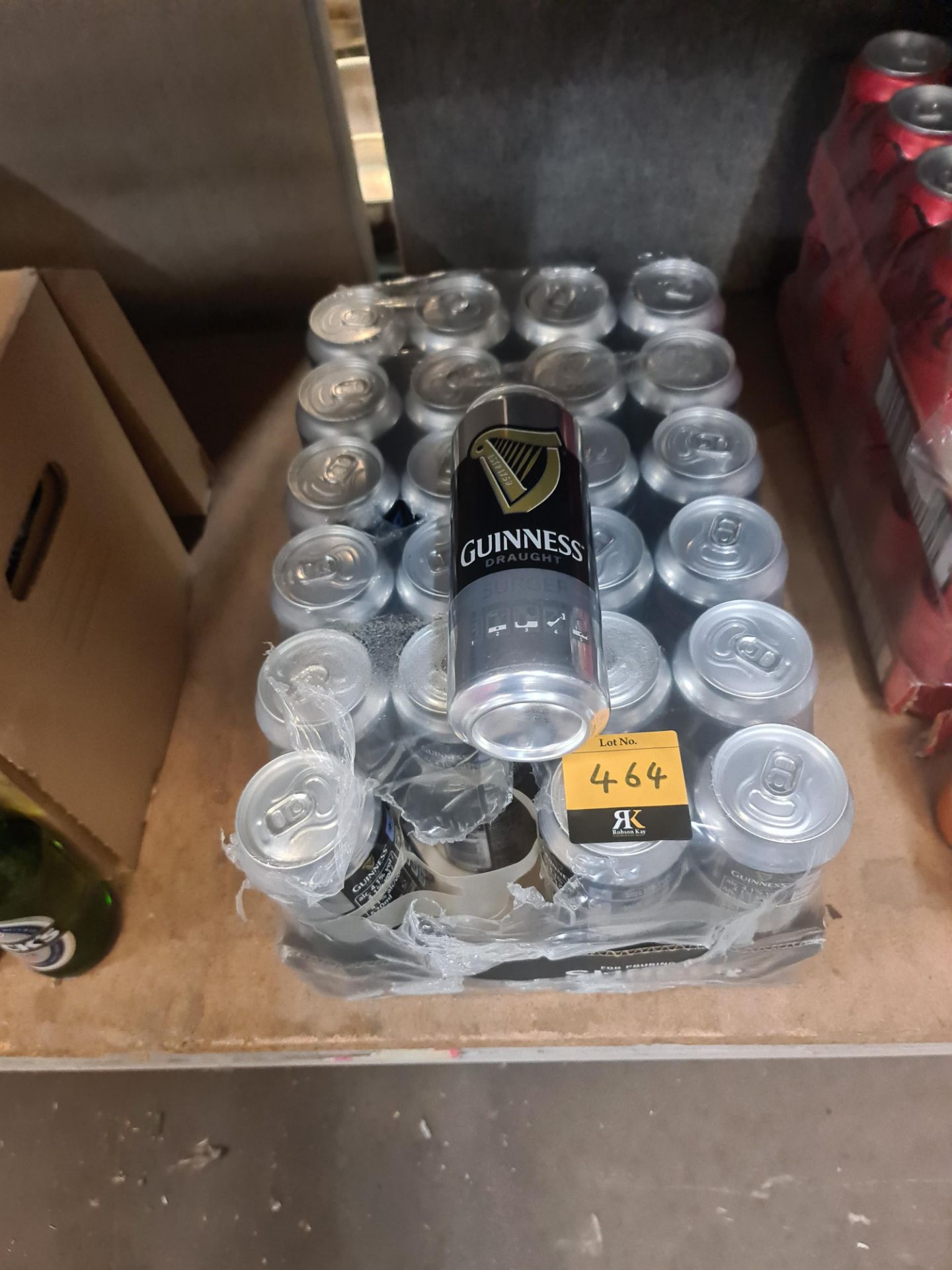 Case containing 24 off 520ml cans of Guinness draft stout. Sold under ...