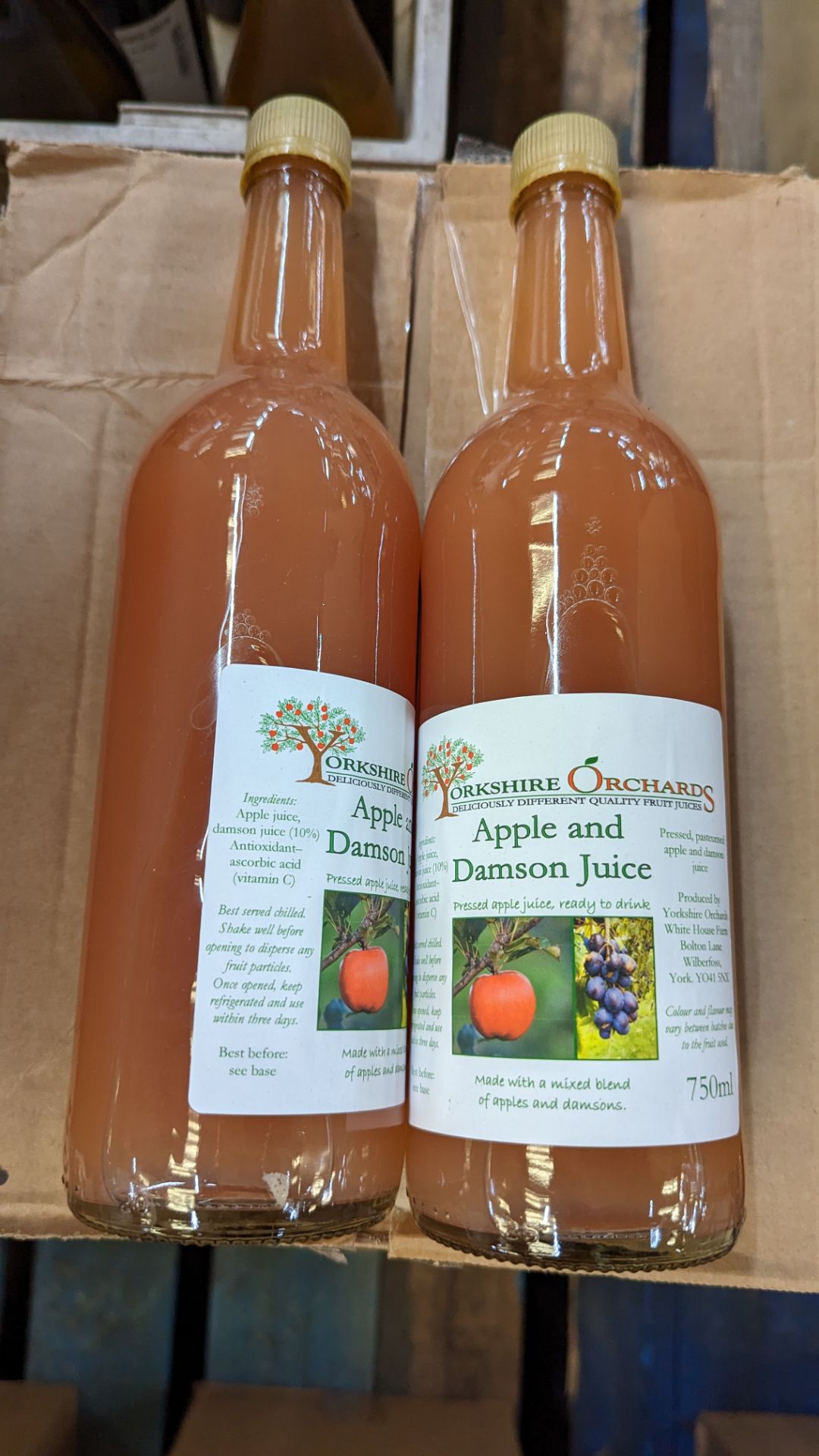 26 off 750ml bottles of Yorkshire Orchards apple & damson juice - Image 5 of 5