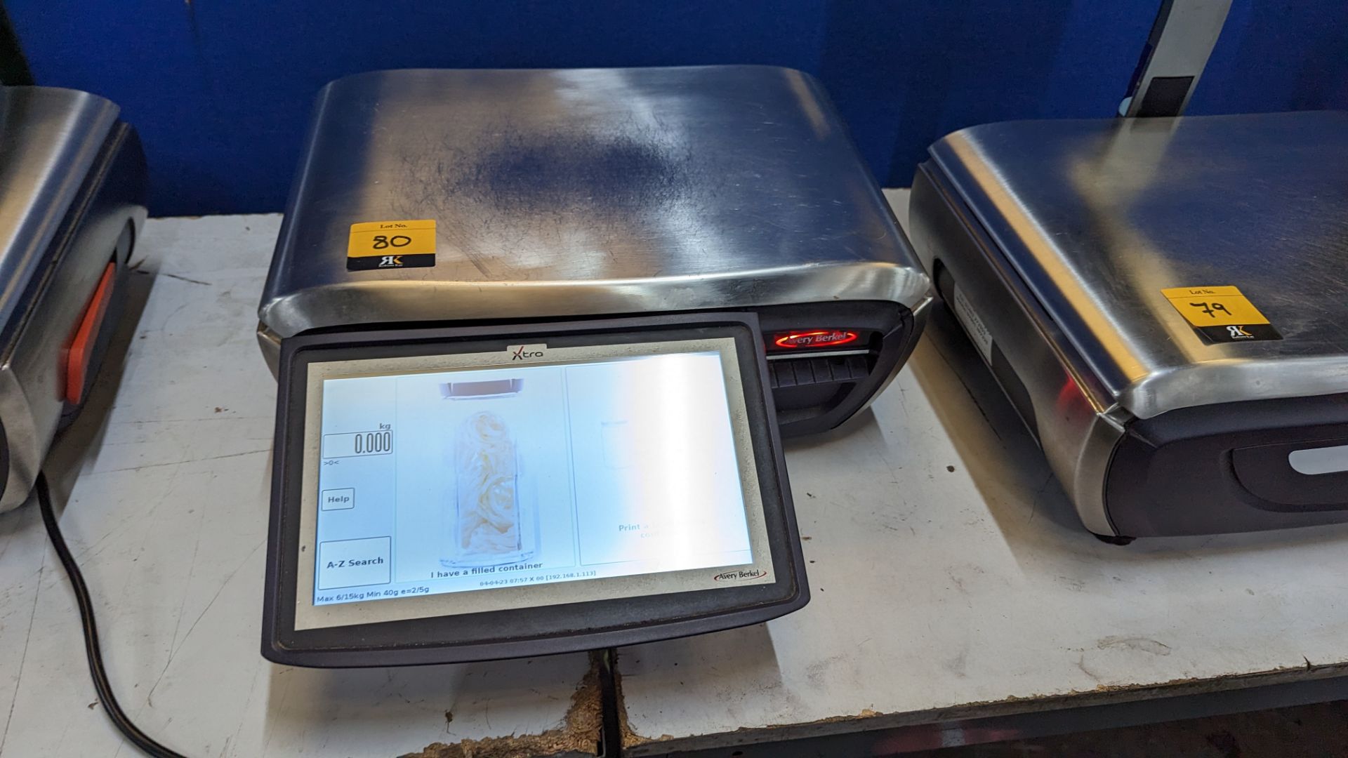 Avery Berkel Xti 100 Label & Receipt printing scale. 6kg/15kg capacity, 10" operator touchscreen dis - Image 14 of 20