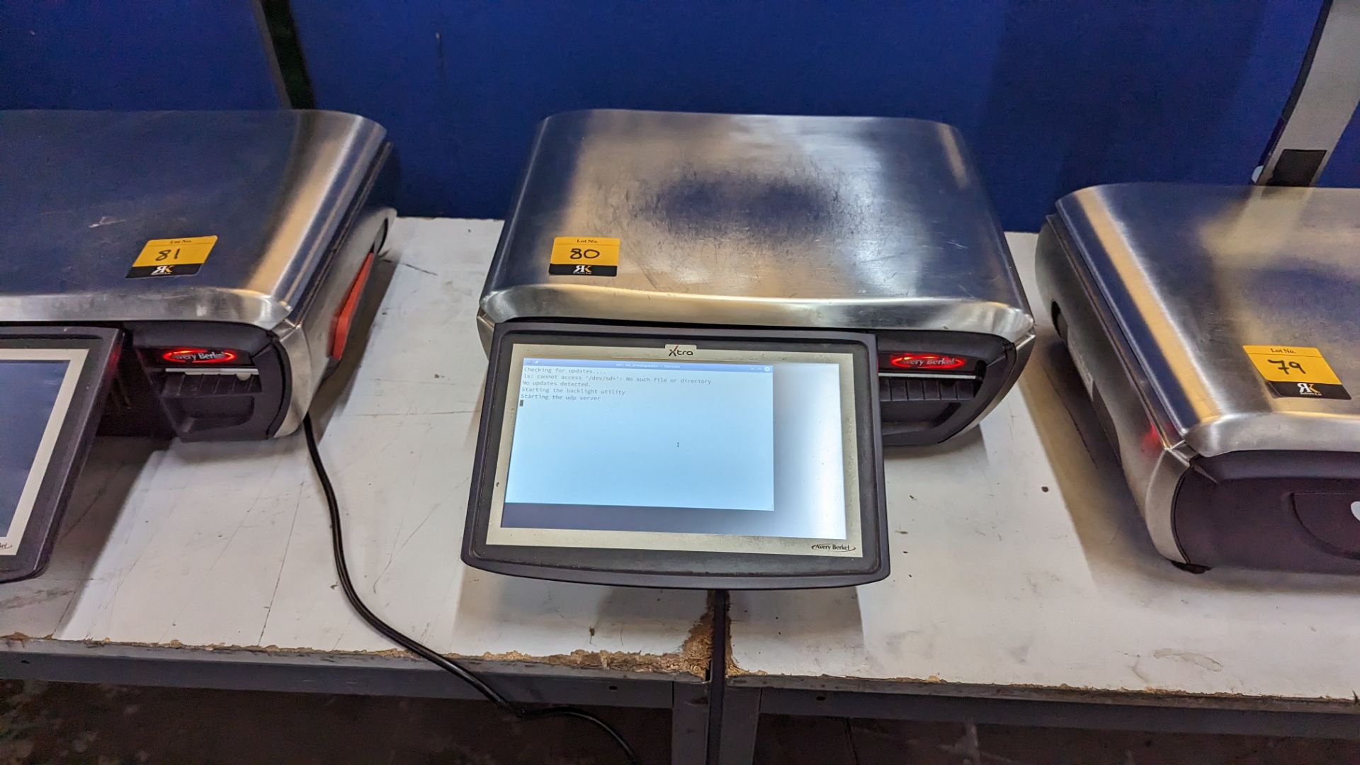 Avery Berkel Xti 100 Label & Receipt printing scale. 6kg/15kg capacity, 10" operator touchscreen dis - Image 12 of 20