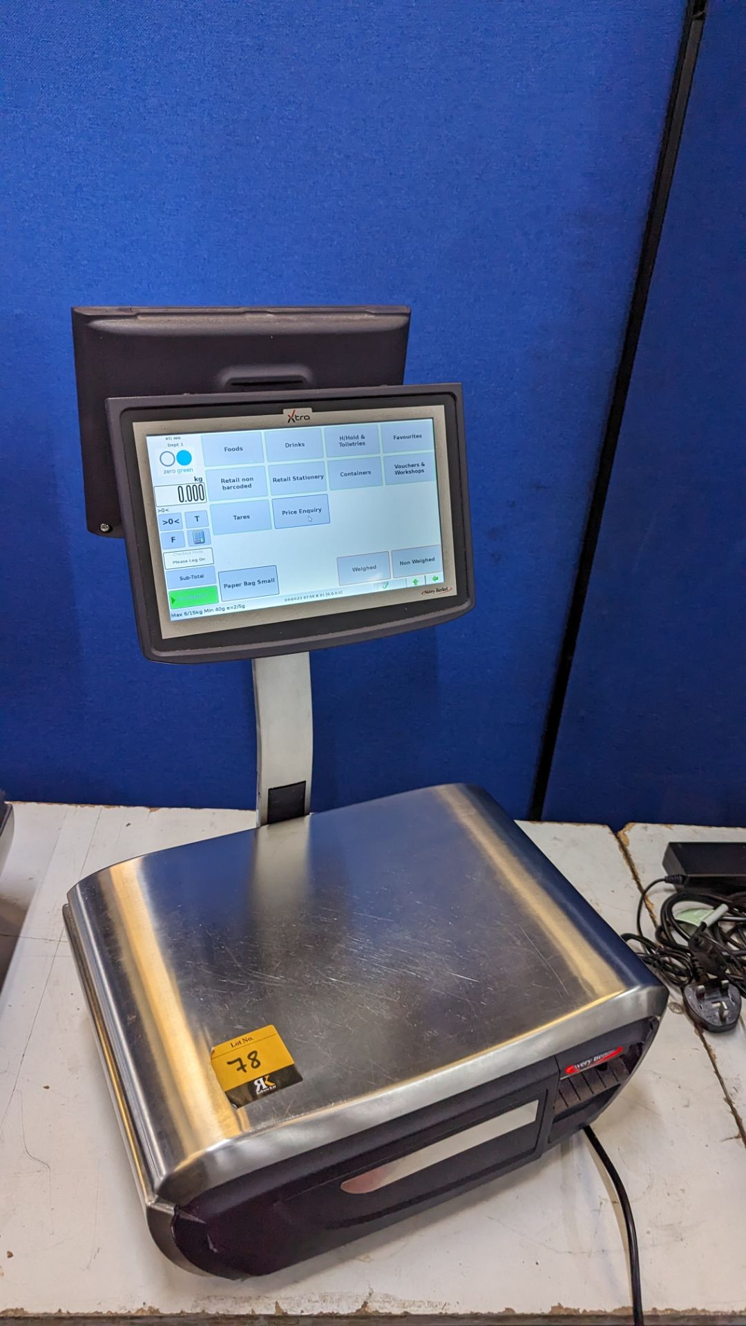 Avery Berkel Xti 400 Label & Receipt printing scale, 6kg/15kg capacity. These scales include a 10" - Image 13 of 16