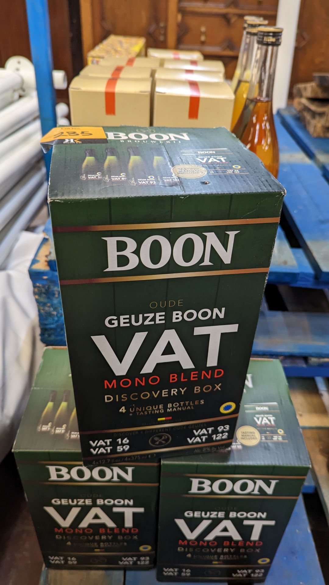 3 off Boon Oude Geuze Boon VAT mono blend discovery boxes, each box containing 4 unique bottles, 8% - Image 4 of 7