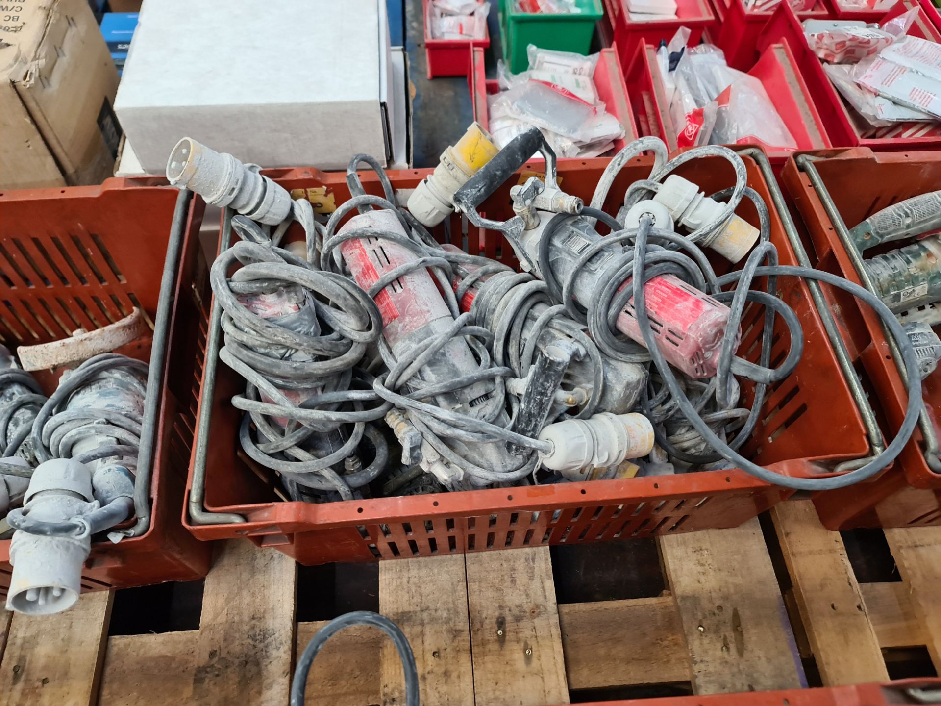 9 off 110v angle grinders - these angle grinders have been taken from the equipment graveyard and ca