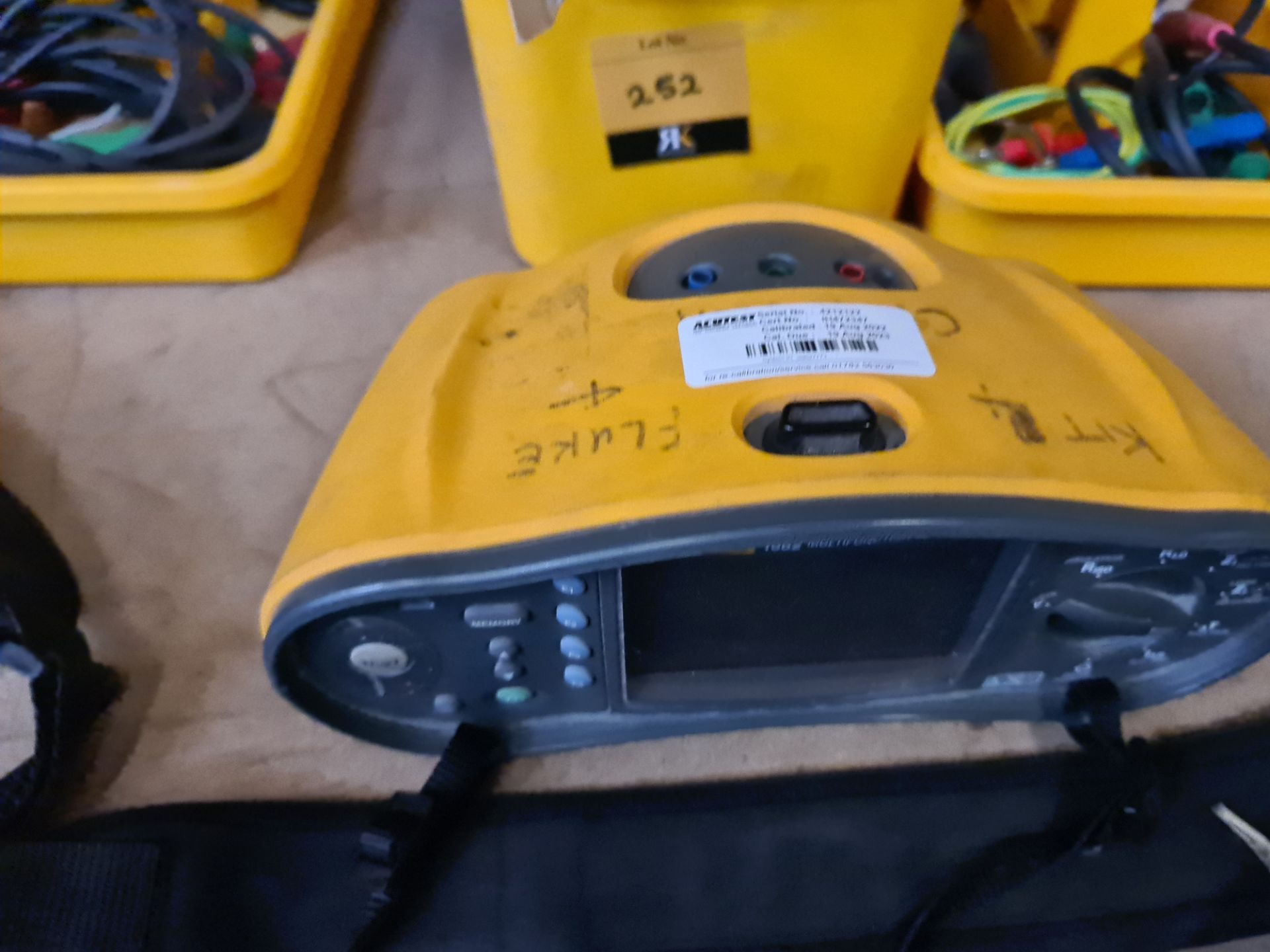 Fluke multi-function tester, model 1662, last calibrated August 2022, including carry case and acces - Image 4 of 9