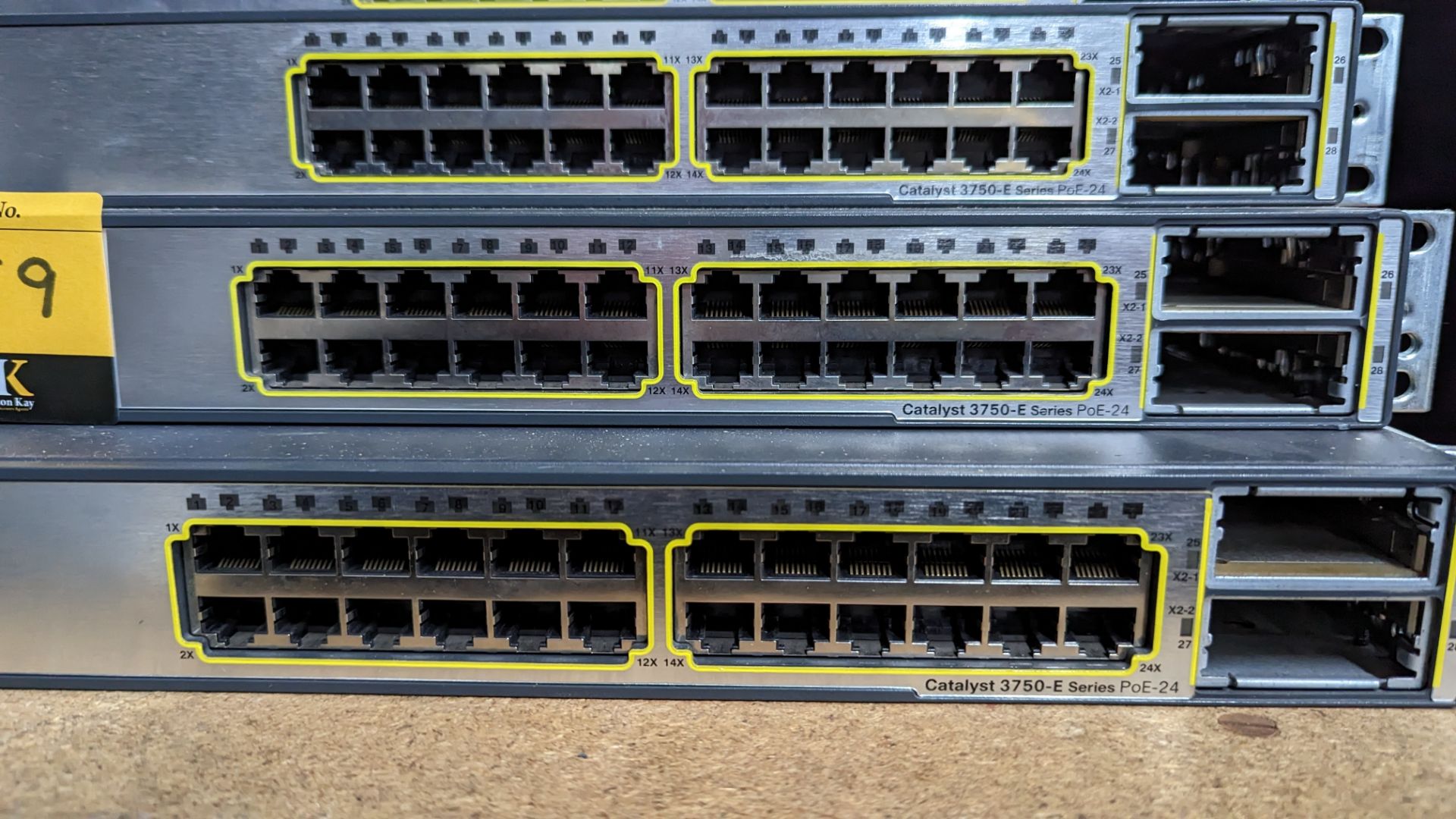 4 off Cisco Catalyst 3750-E Series 24 port switches - Image 4 of 9