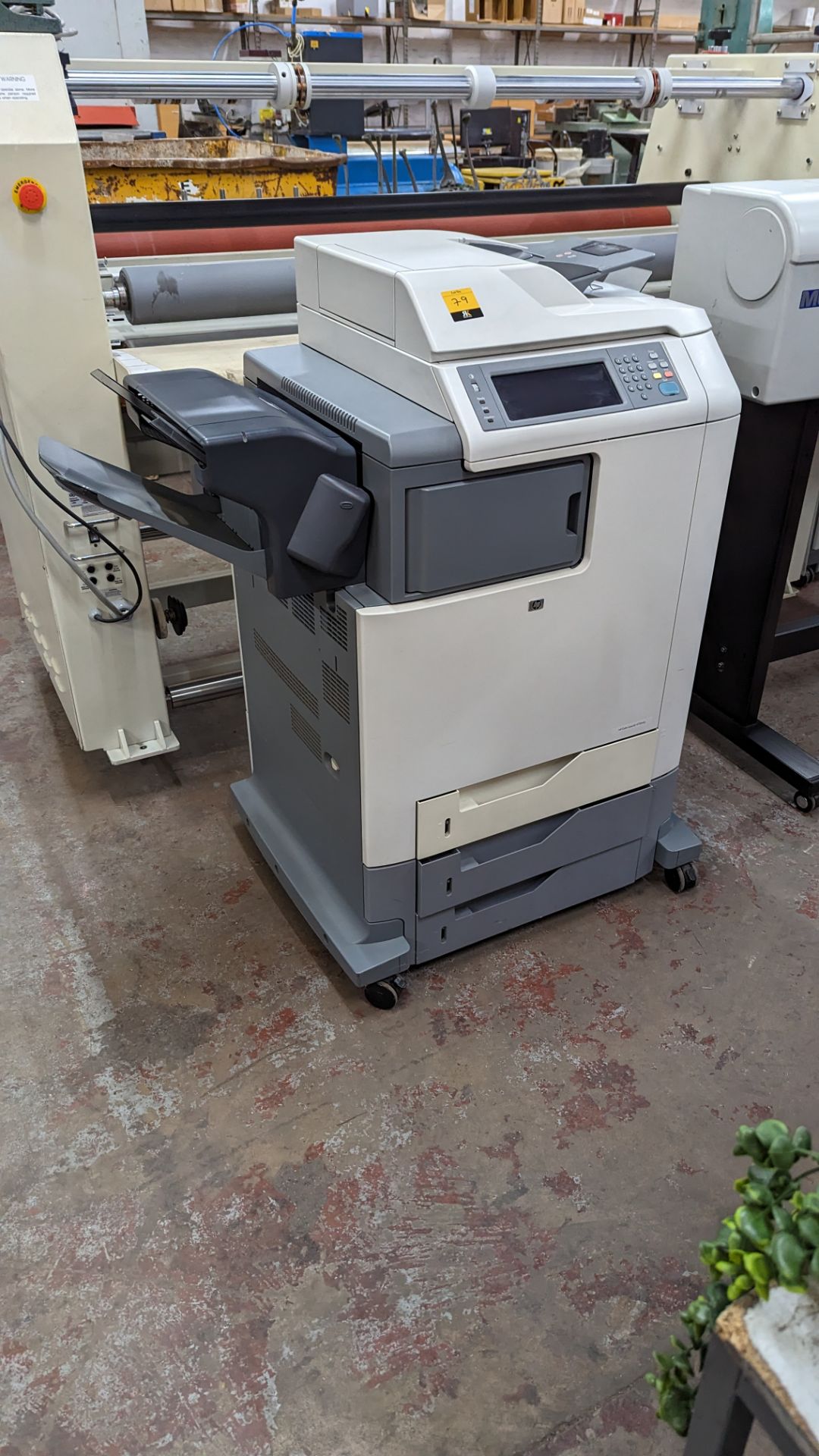 HP colour LaserJet model CM4730MFP large floor standing colour printer incorporating multiple paper - Image 3 of 16