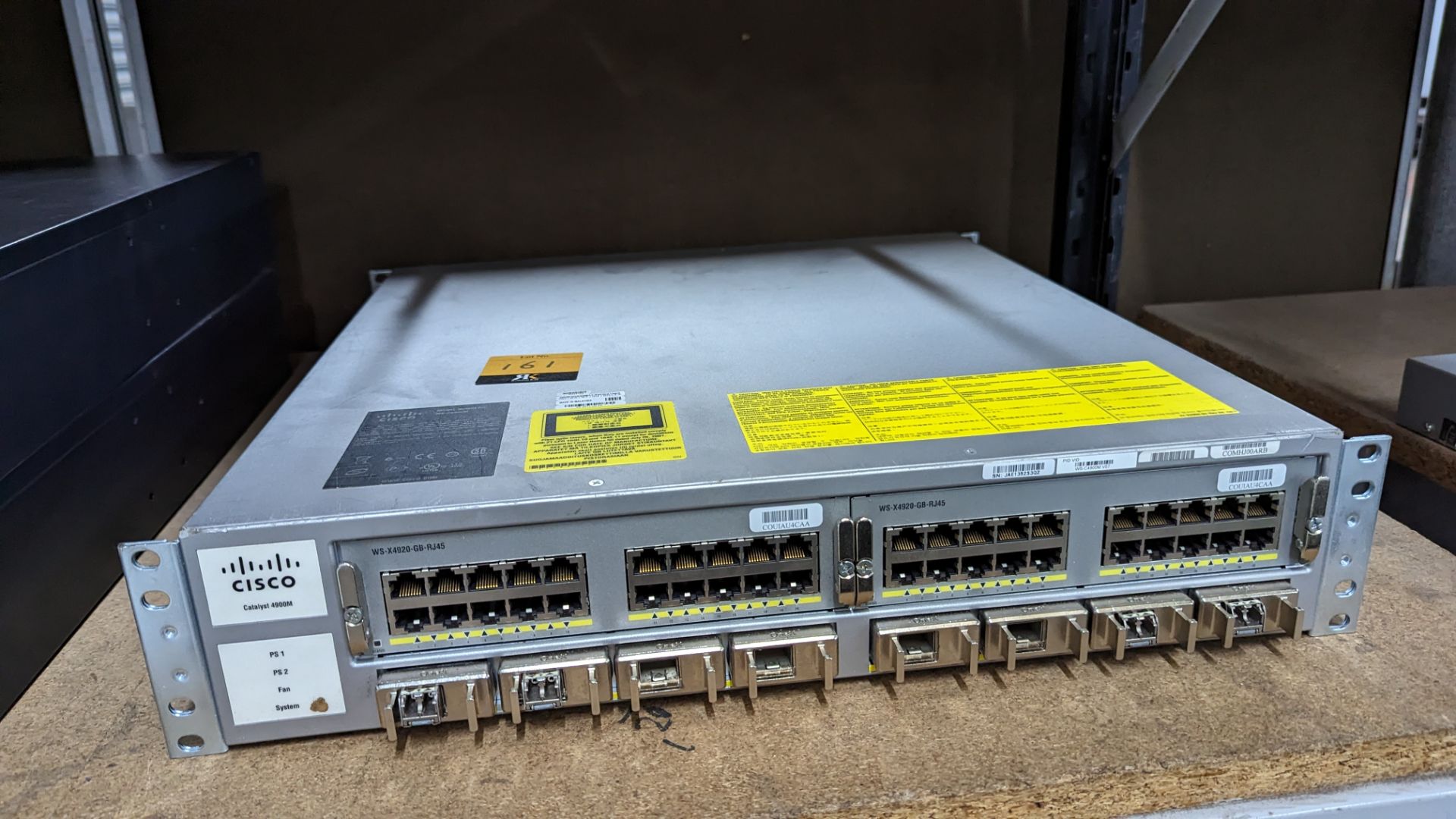 Cisco Catalyst 4900M model WS-C4900M switch with 2 off WS-X4920-GB-12J45 modules - Image 2 of 7